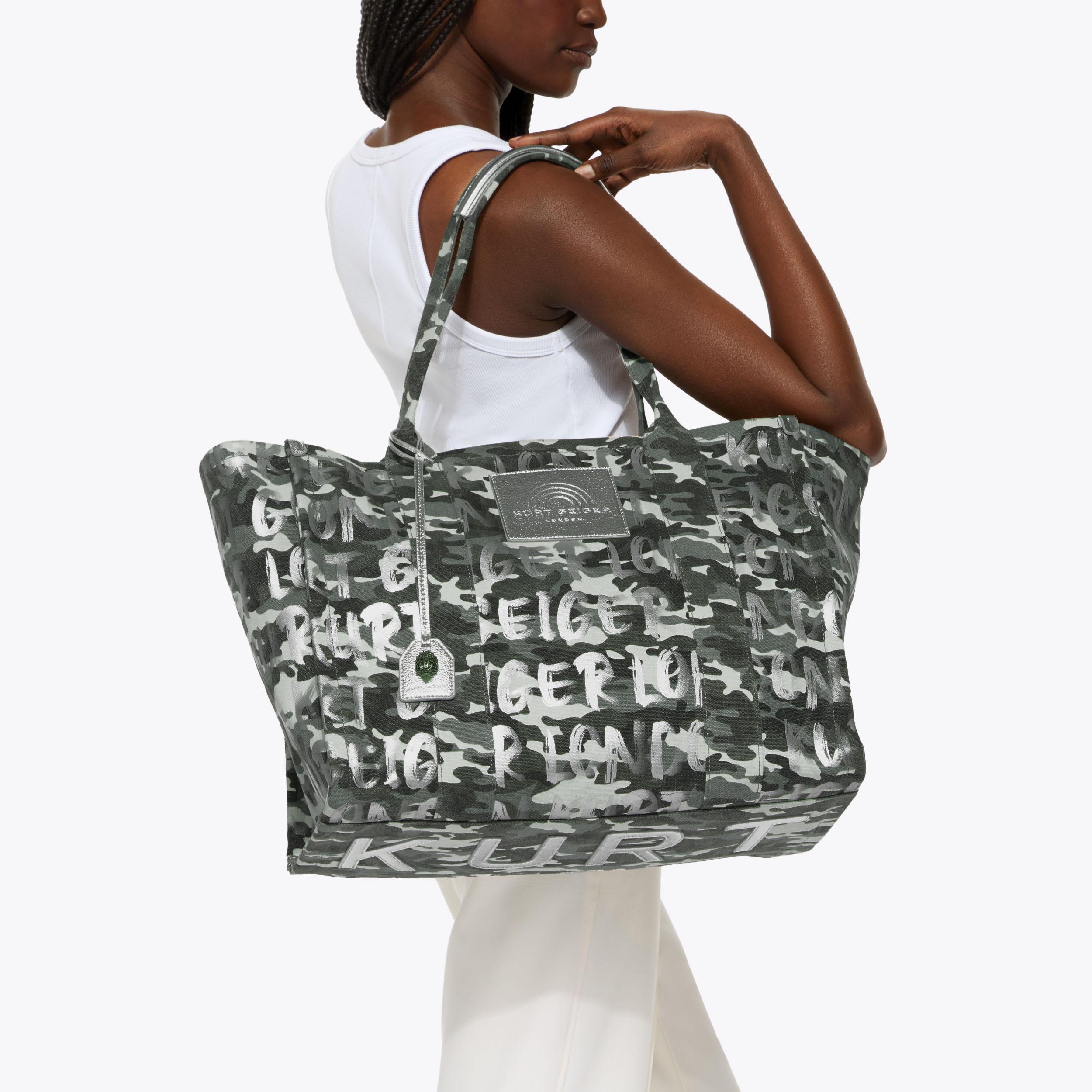 SOUTHBANK LG SHOPPER Camouflage Shopper Bag by Kurt Geiger London
