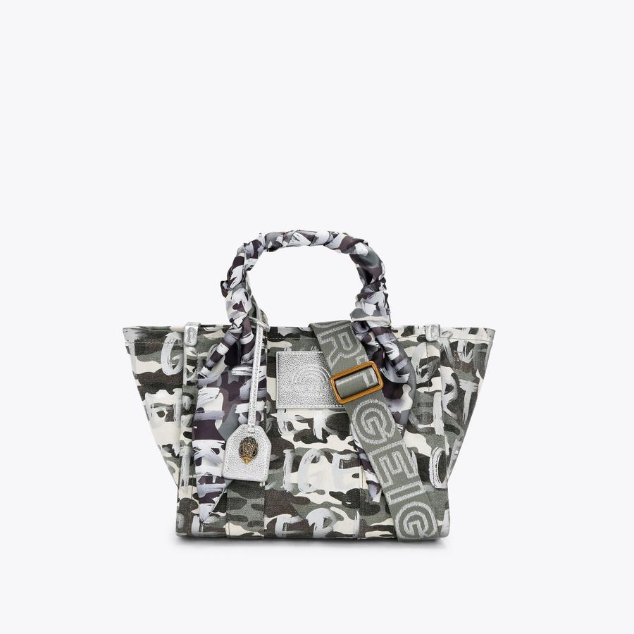 SOUTHBANK SM SHOPPER Green Camouflage Shopper Bag by Kurt Geiger