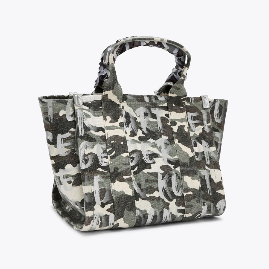 SOUTHBANK SM SHOPPER Green Camouflage Shopper Bag by Kurt Geiger