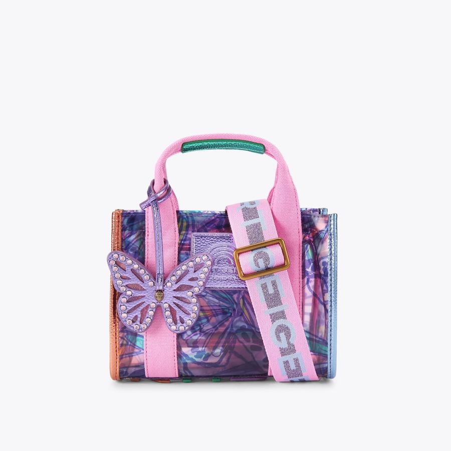 VINYL XS SOUTHBANK TOTE Butterfly Vinyl Transparent Tote Bag by