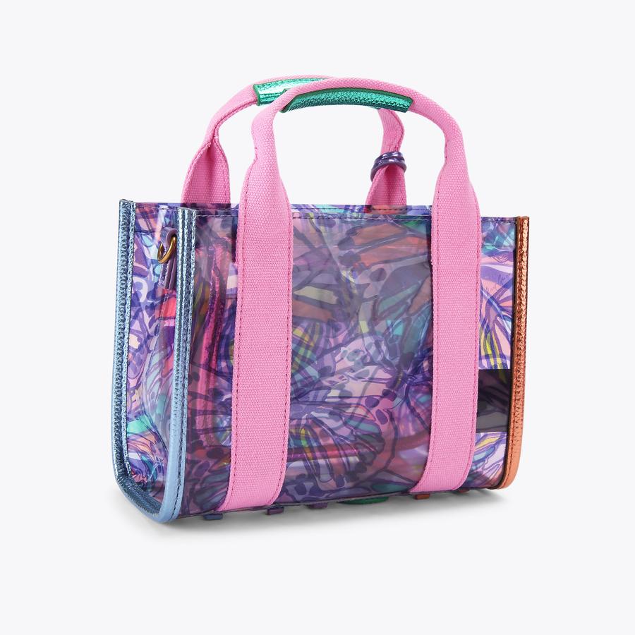 VINYL XS SOUTHBANK TOTE Butterfly Vinyl Transparent Tote Bag by