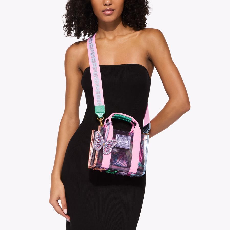 VINYL XS SOUTHBANK TOTE Butterfly Vinyl Transparent Tote Bag by