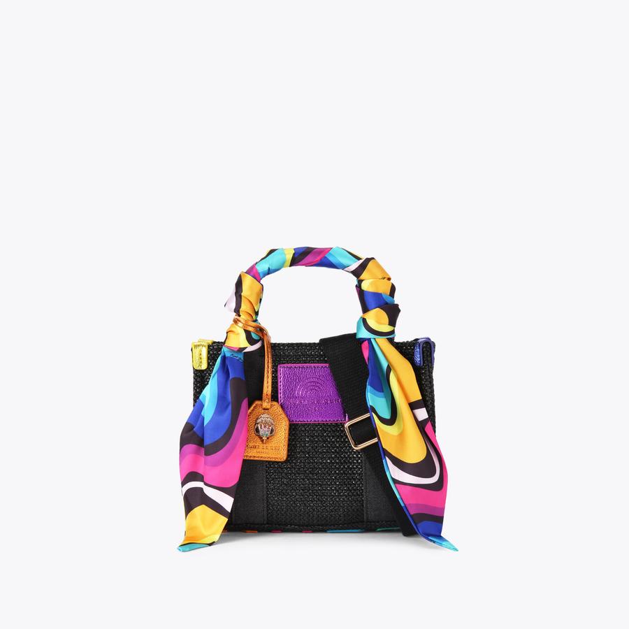 XS SOUTHBANK TOTE Black Textured Tote Purse by KURT GEIGER LONDON