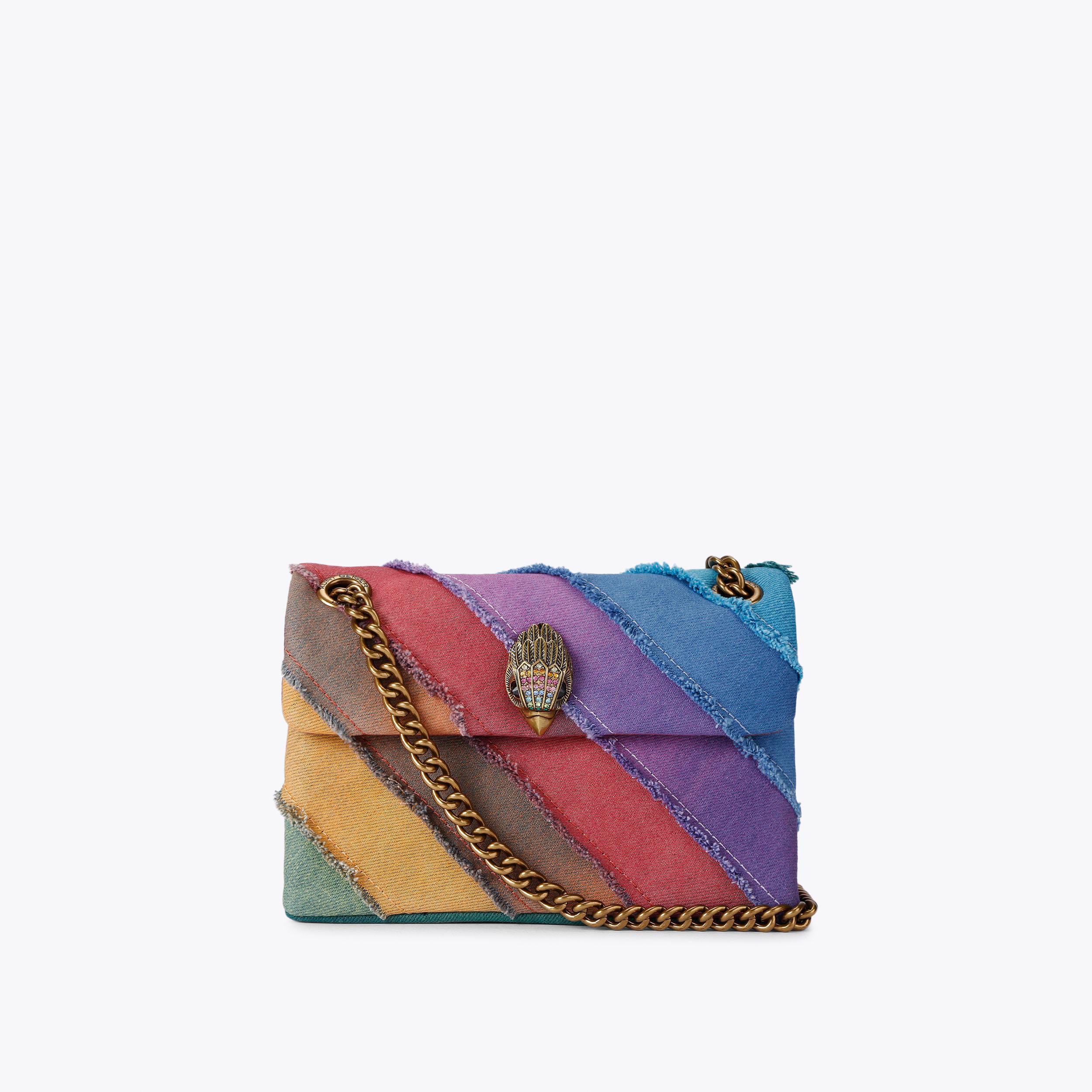 Mini Denim Kensington Bag - multi-colored