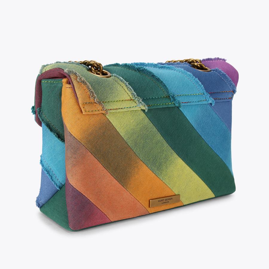 - Kurt popular Geiger London Large Kensington Rainbow Shoulder Bag