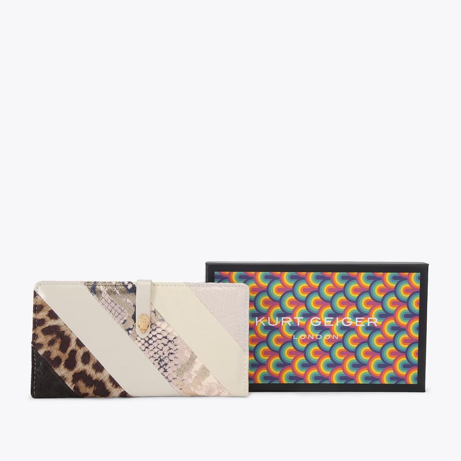 小物 NEIGHBORHOOD PURSE-S/GL WOLLET SOFT WALLET KENSINGTON L Multiple Striped Purse by KURT