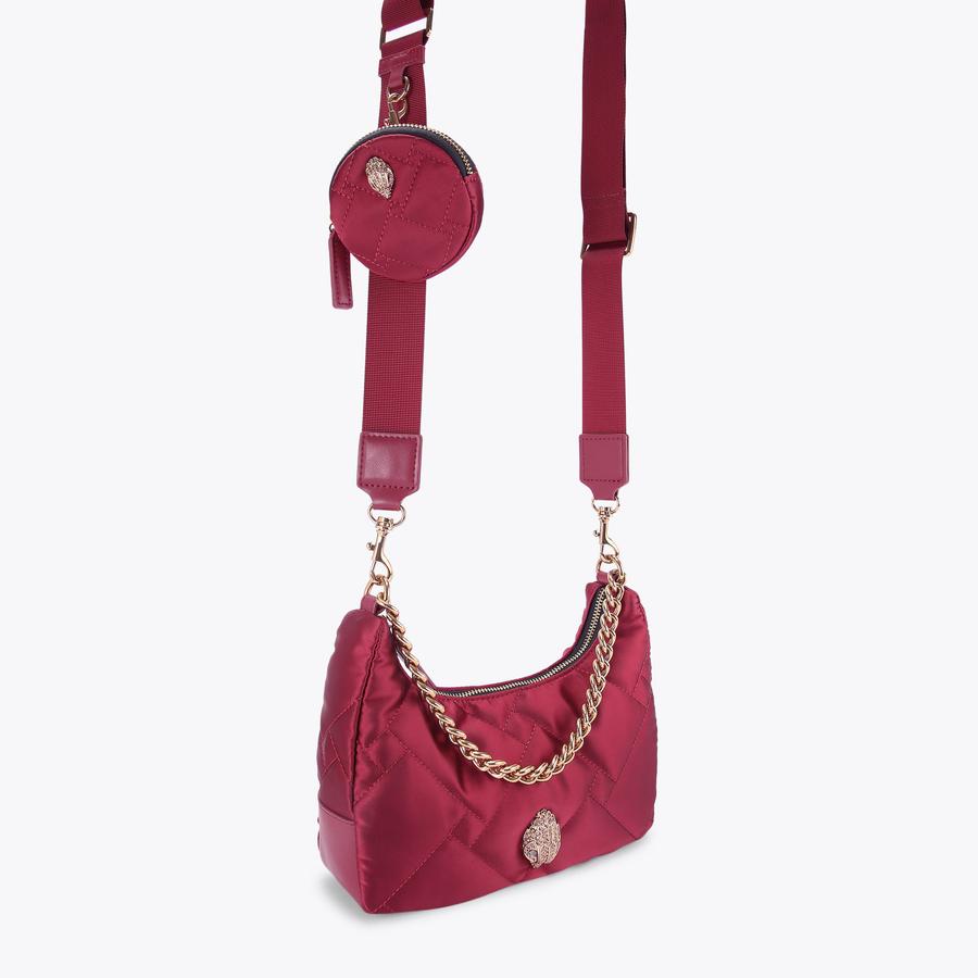 RECYCLED MULTI CROSS BODY Dark Red Nylon Cross Body Purse by