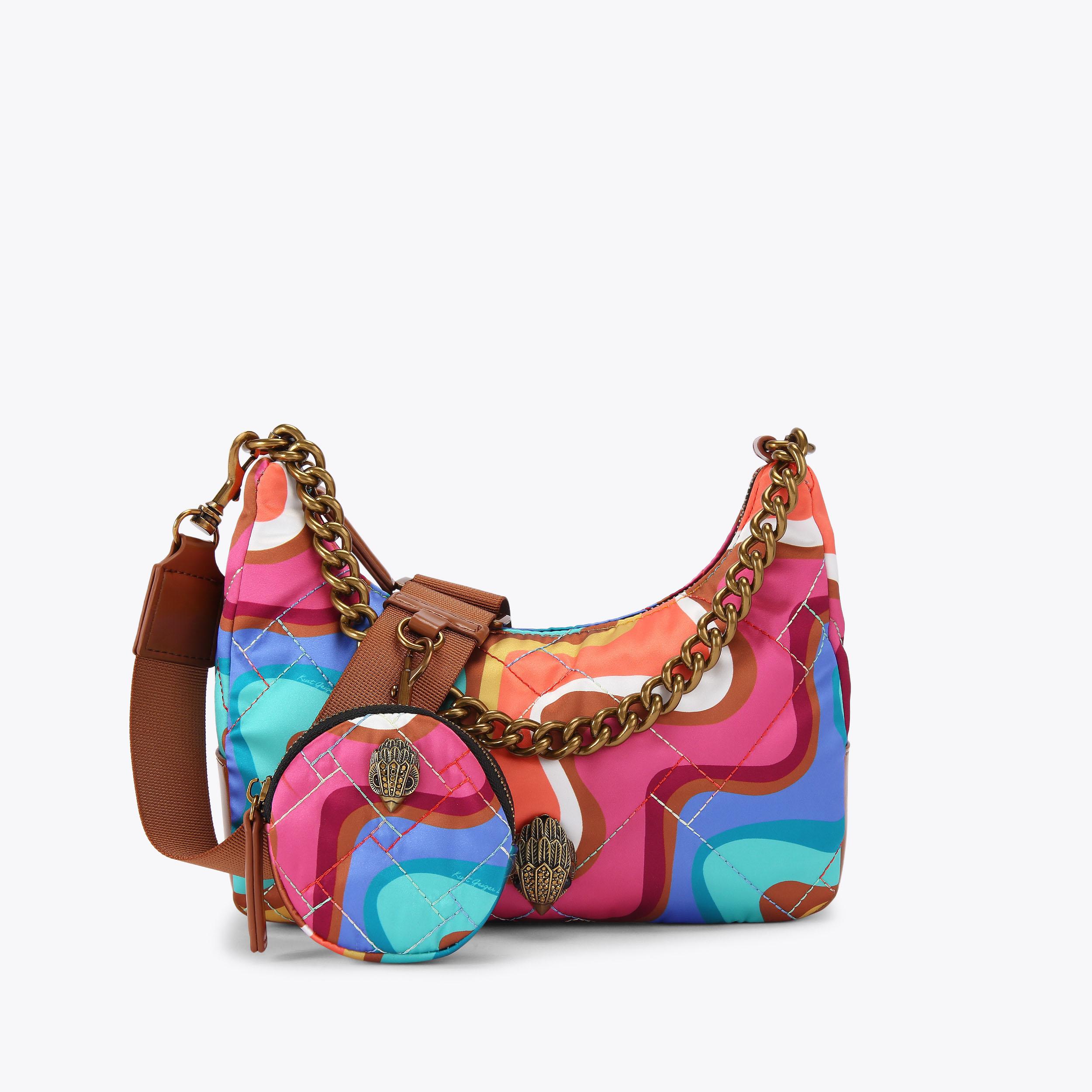 Recycled Multi Cross Body Bag - multi-colored