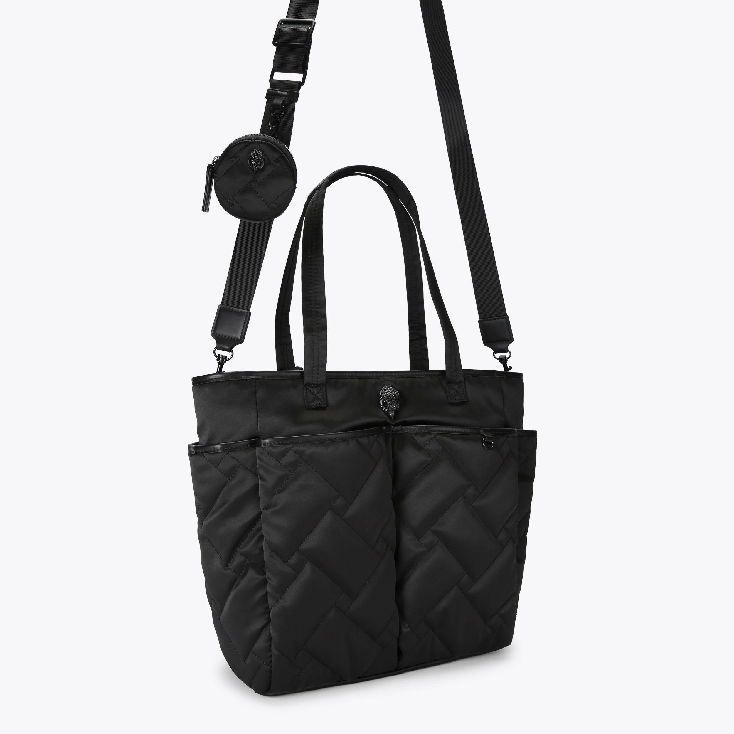 RECYCLED POCKETS TOTE DR Black Tote Purse by KURT GEIGER LONDON
