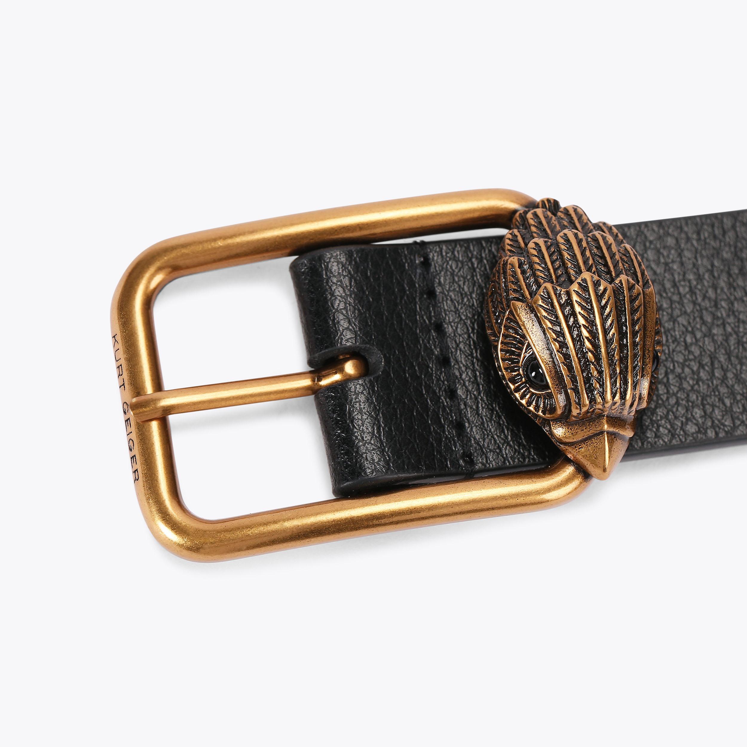 週末のみ RRL Burlington Leather Belt 38インチ Burlington Leather Belt - Black