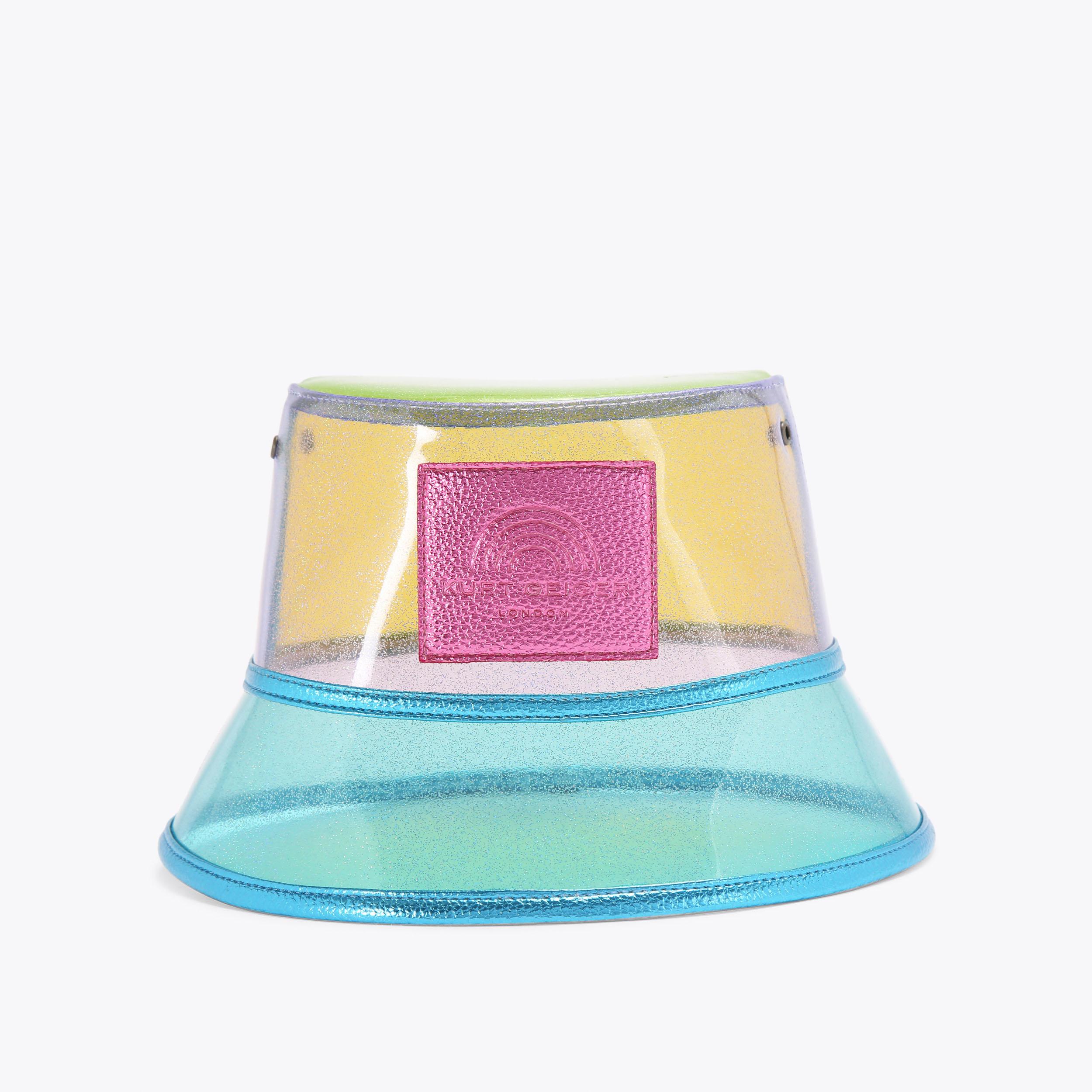 SOUTHBANK BUCKET HAT Glitter Vinyl Bucket Hat by KURT GEIGER LONDON
