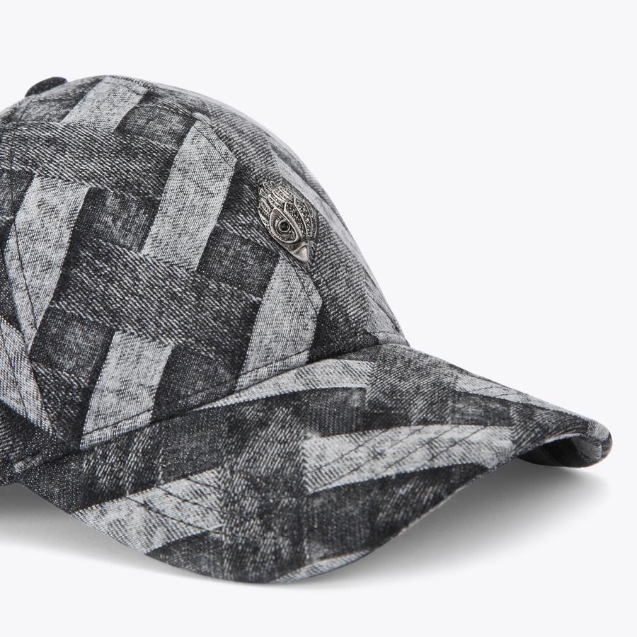 KENSINGTON CAP Black Denim Cap by KURT GEIGER LONDON display picture 1