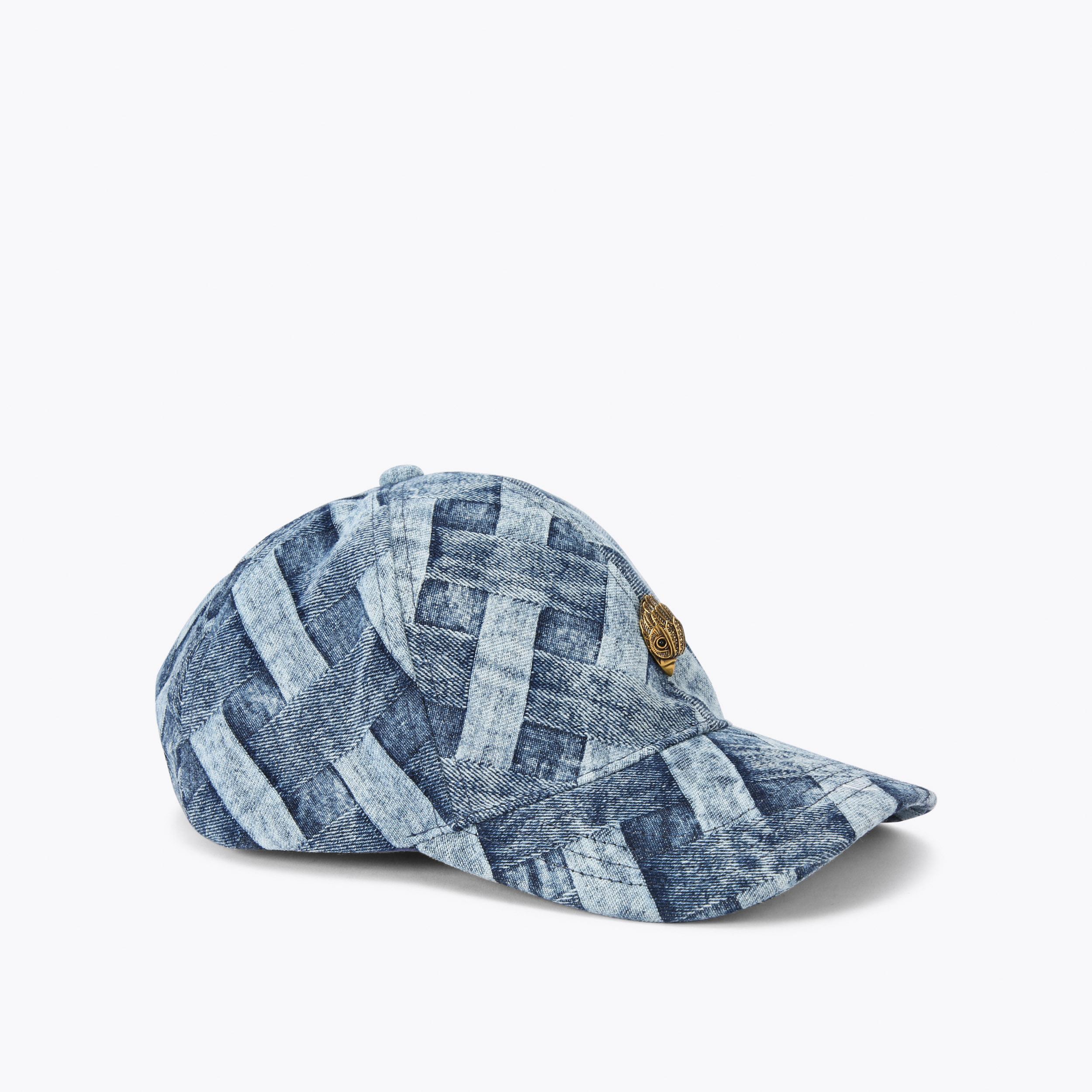 KENSINGTON CAP Denim Weave Cap by KURT GEIGER LONDON display picture 3