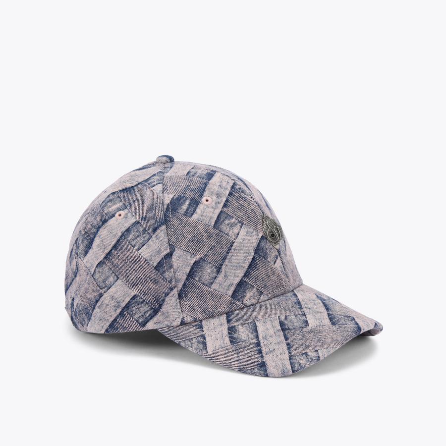 Kensington Pink Denim Weave Cap | Kurt Geiger display picture 2