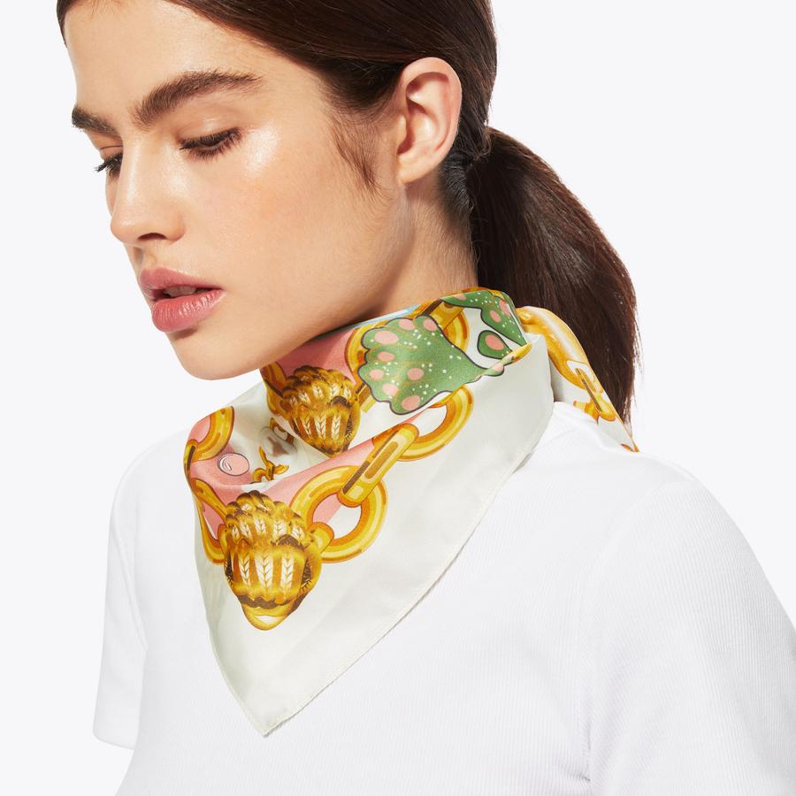 小物 MELT THE LADY large logo scarf Melt the lady large logo scarf レディース