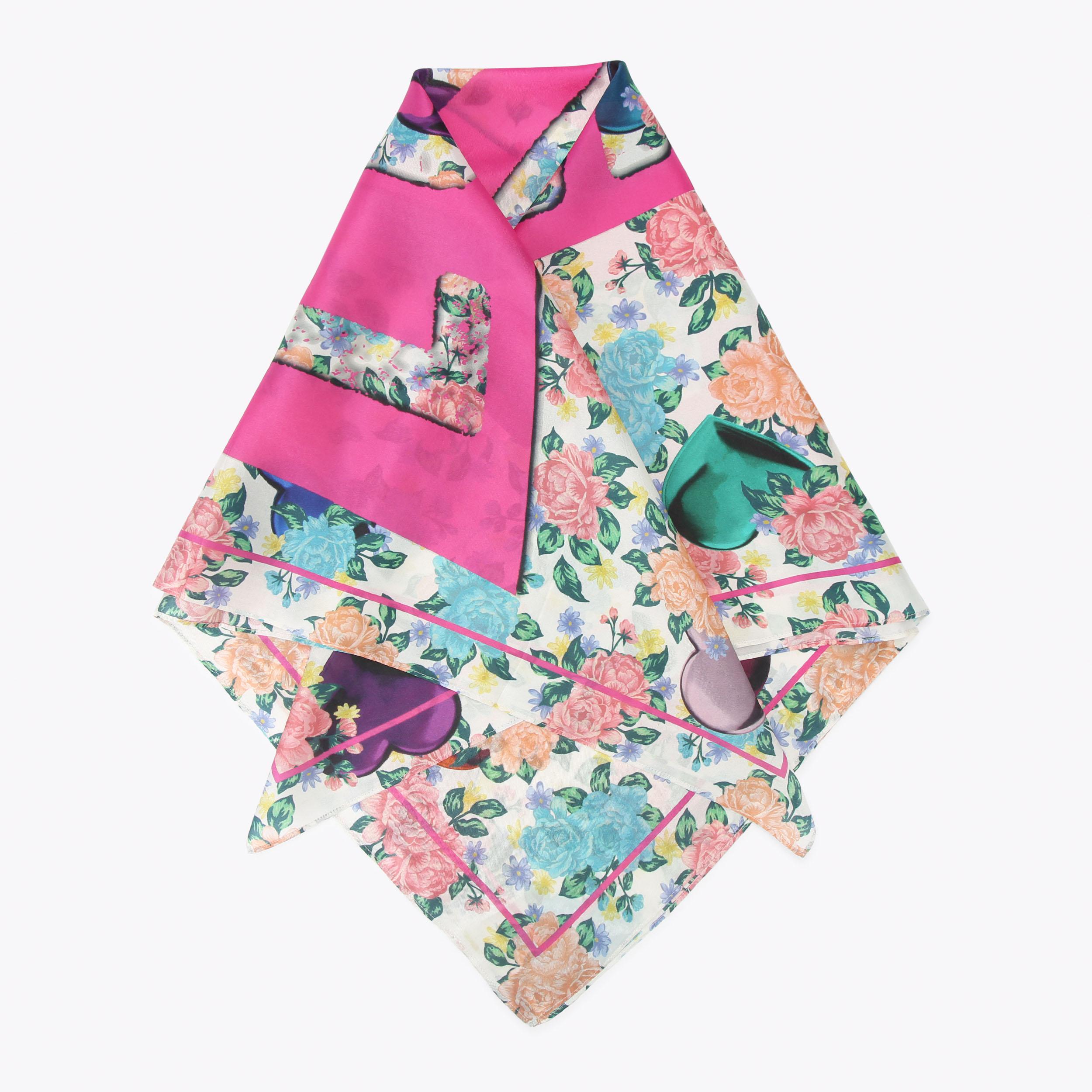 LG SQUARE SCARF Large Square Scarf by Kurt Geiger London
