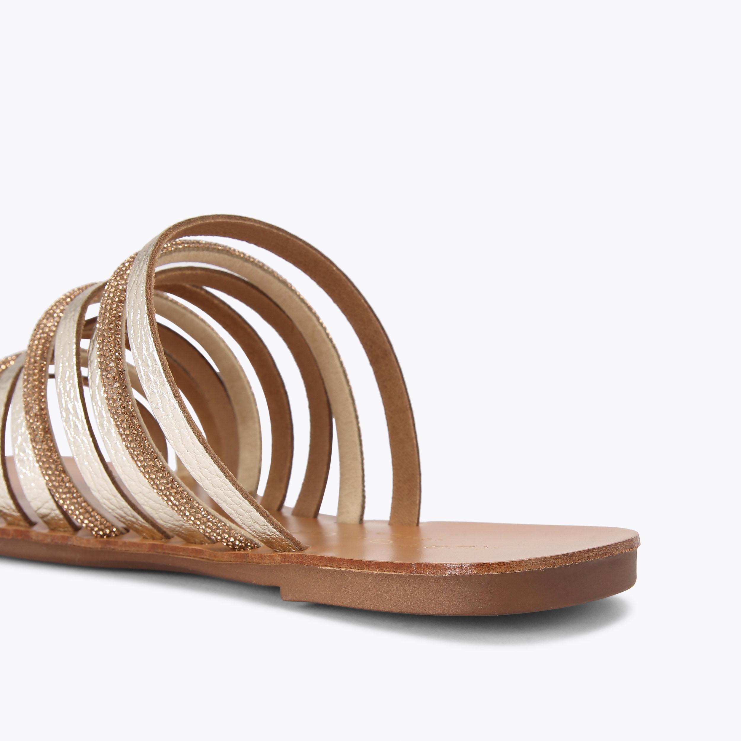 Kurt geiger rose gold sandals online