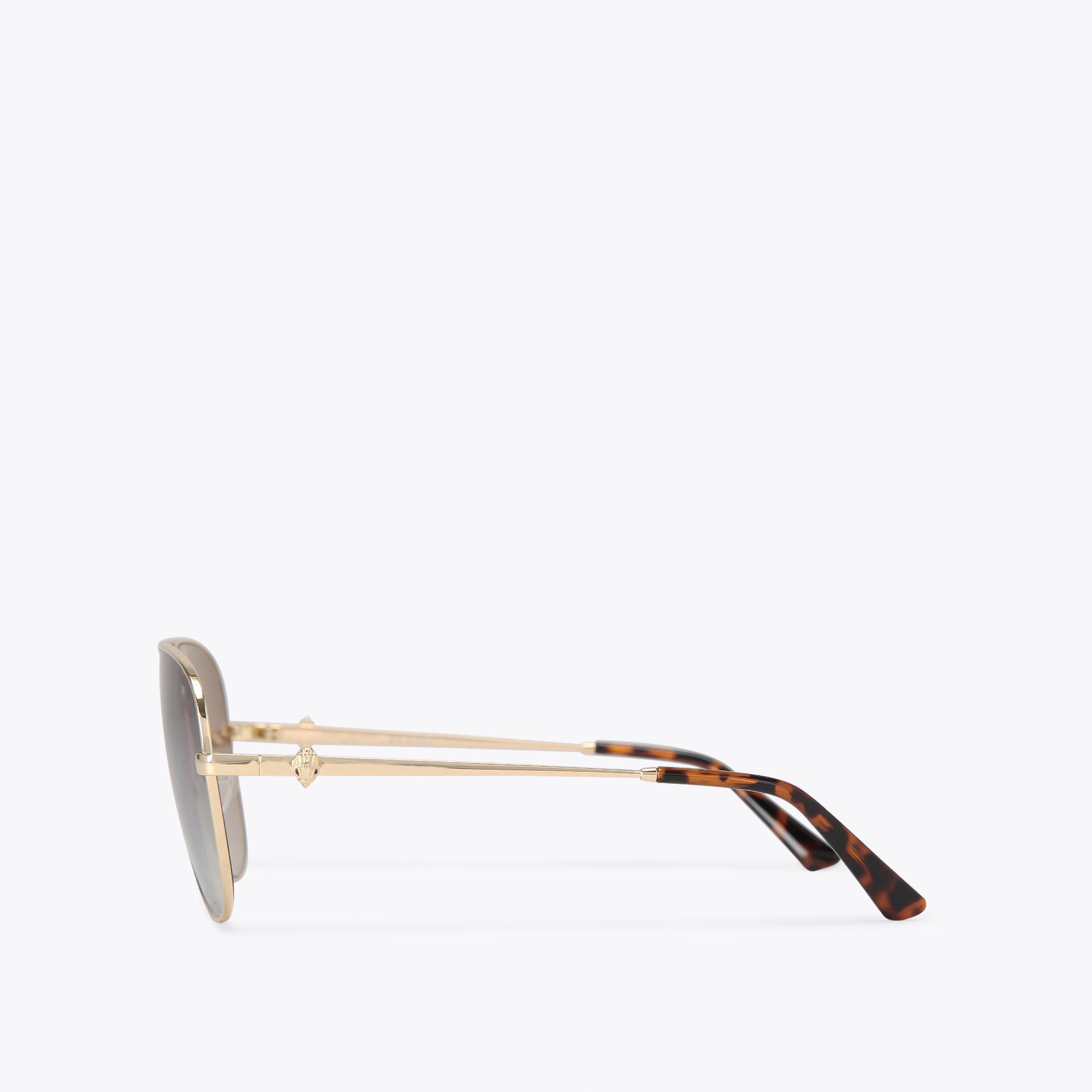 SHOREDITCH AVIATOR brown sunglasses by KURT GEIGER LONDON display picture 1