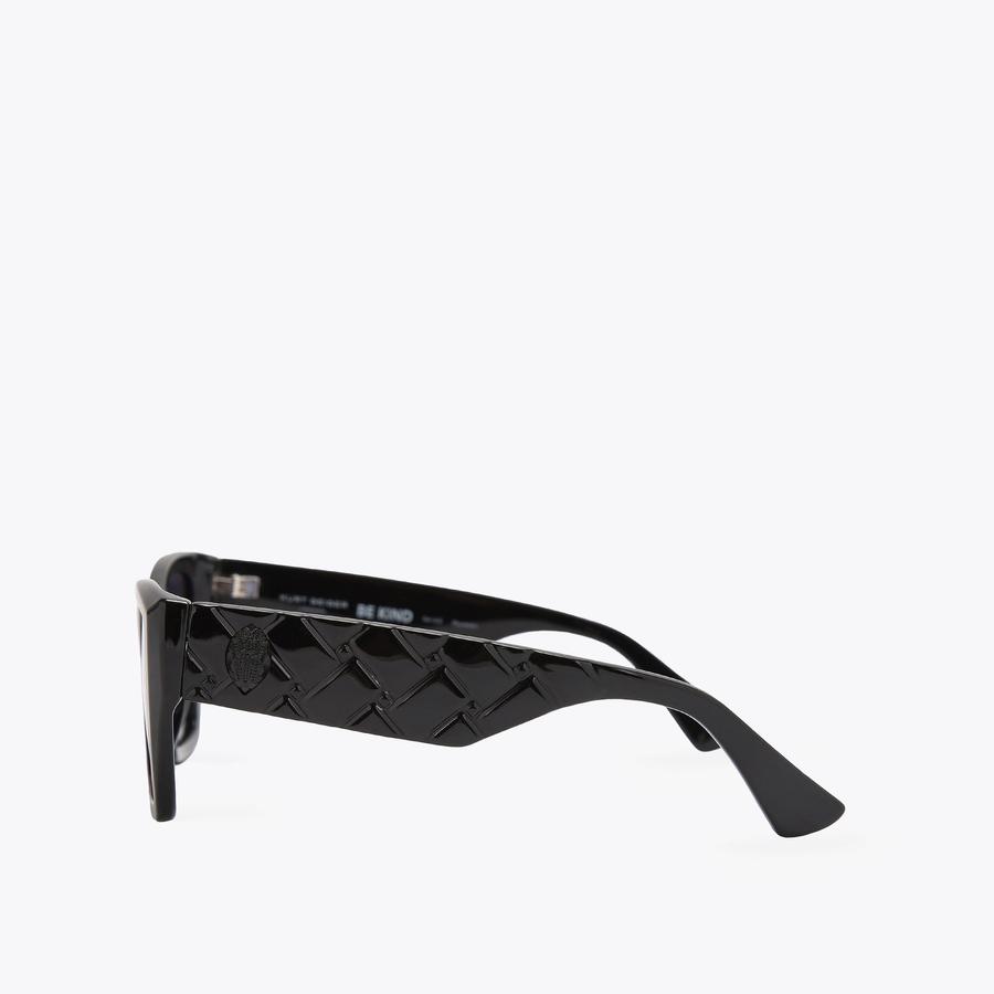KENSINGTON RECTANGLE Black Drench Sunglasses by KURT GEIGER  display picture 1