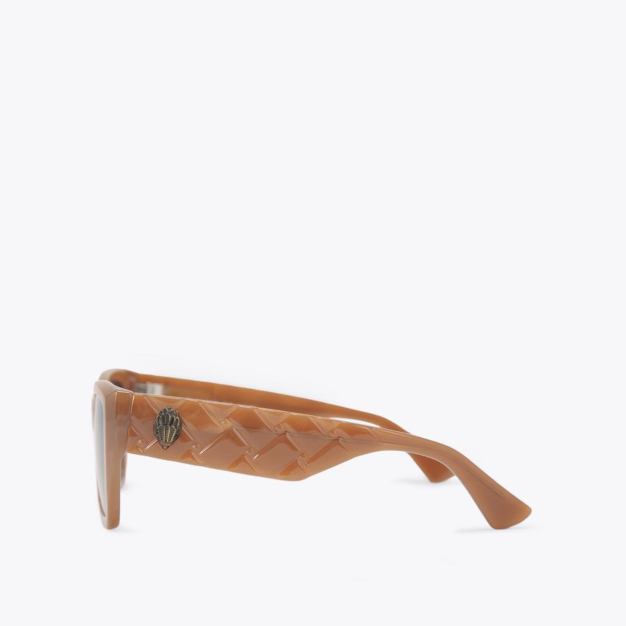 KENSINGTON RECTANGLE Brown Sunglasses by KURT GEIGER LONDON display picture 2