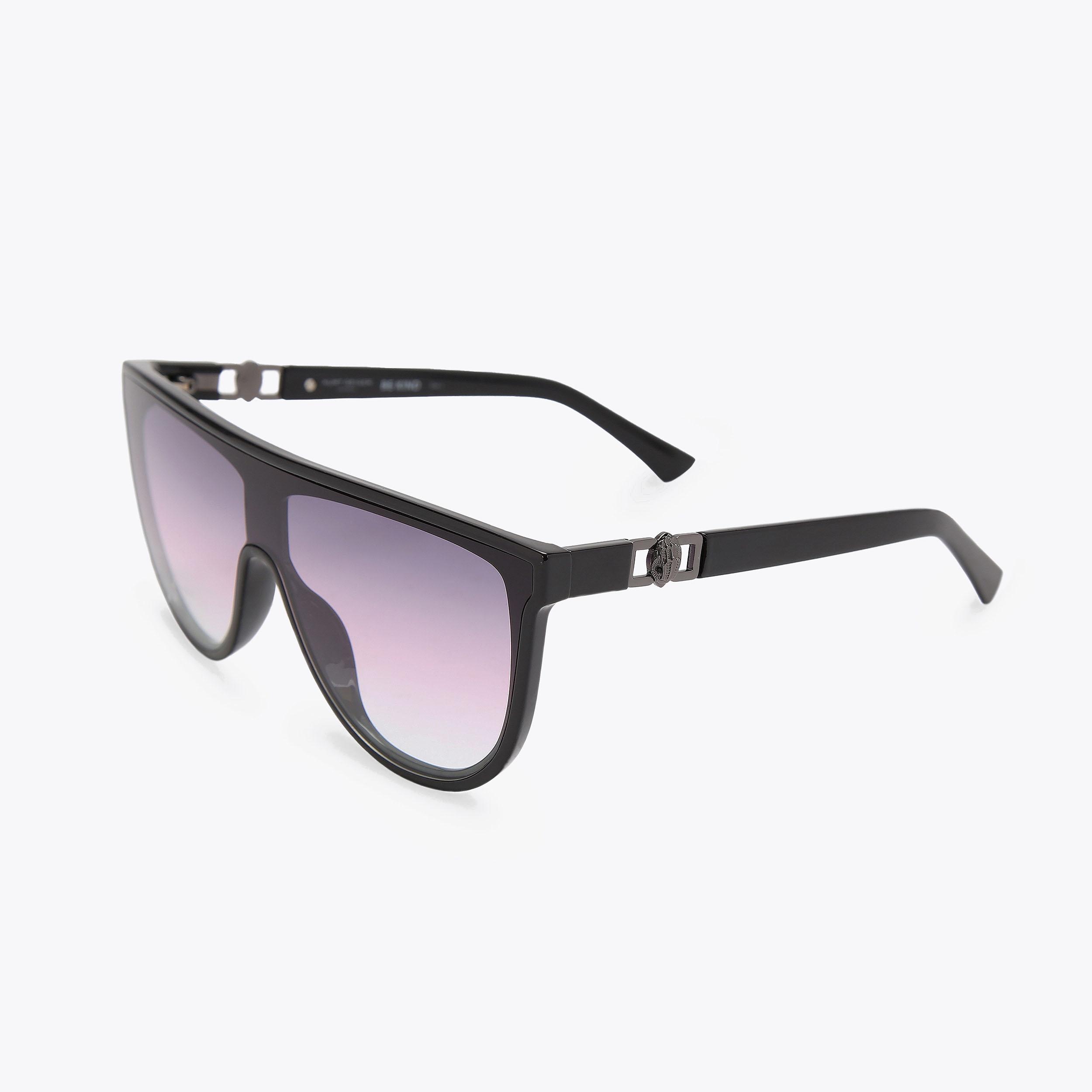 Kurt Geiger Black Gradiant Sunglasses KENSINGTON RECTANGLE Black Drench Sunglasses by KURT GEIGER  main image 3