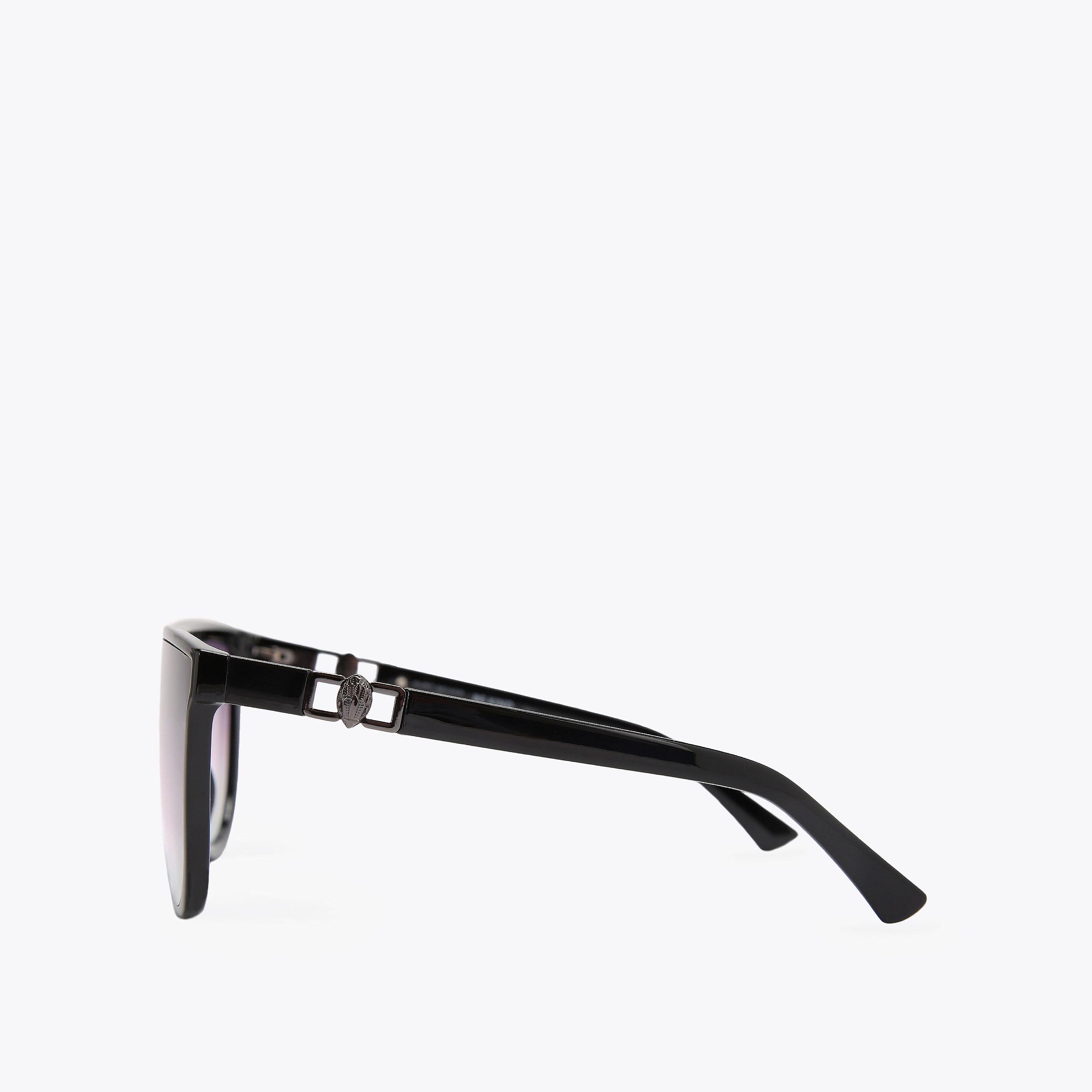 Kurt Geiger Black Gradiant Sunglasses KENSINGTON RECTANGLE Black Drench Sunglasses by KURT GEIGER  main image 2