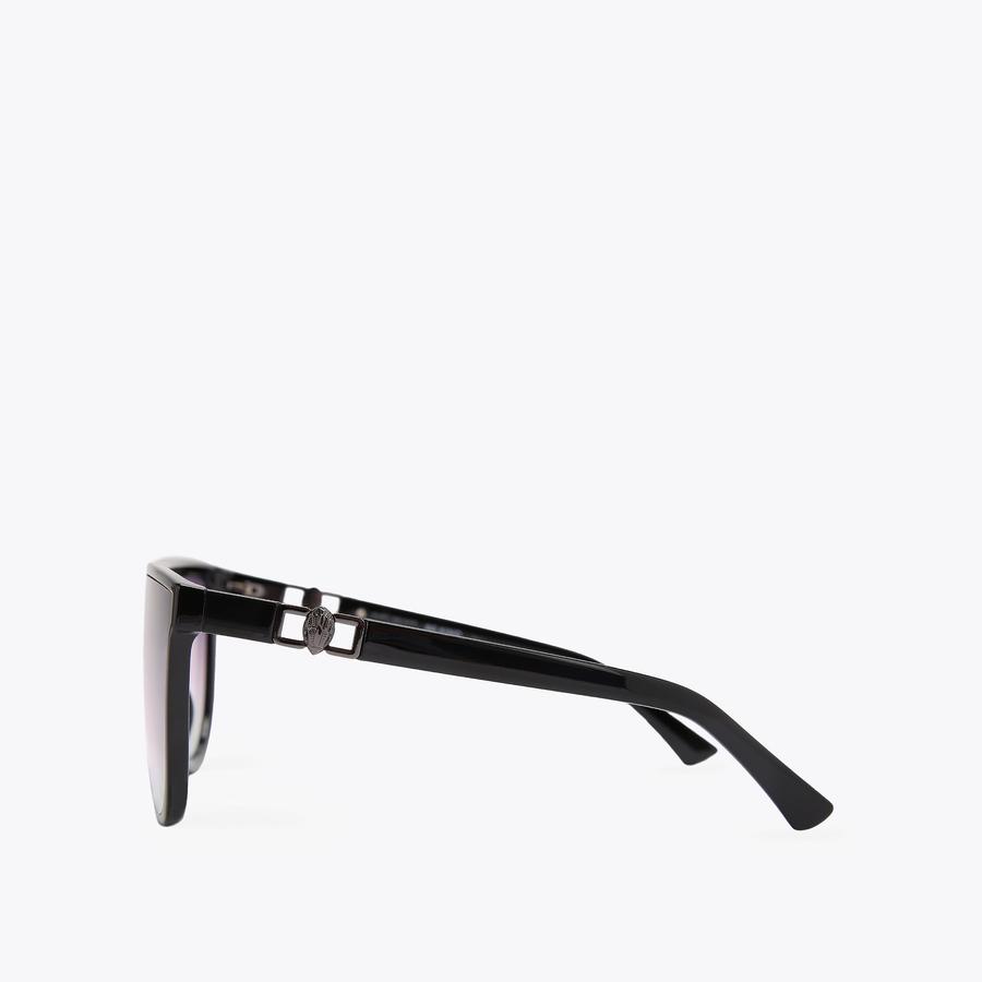 Regent Shield Black Gradient Sunglasses | Kurt Geiger display picture 3