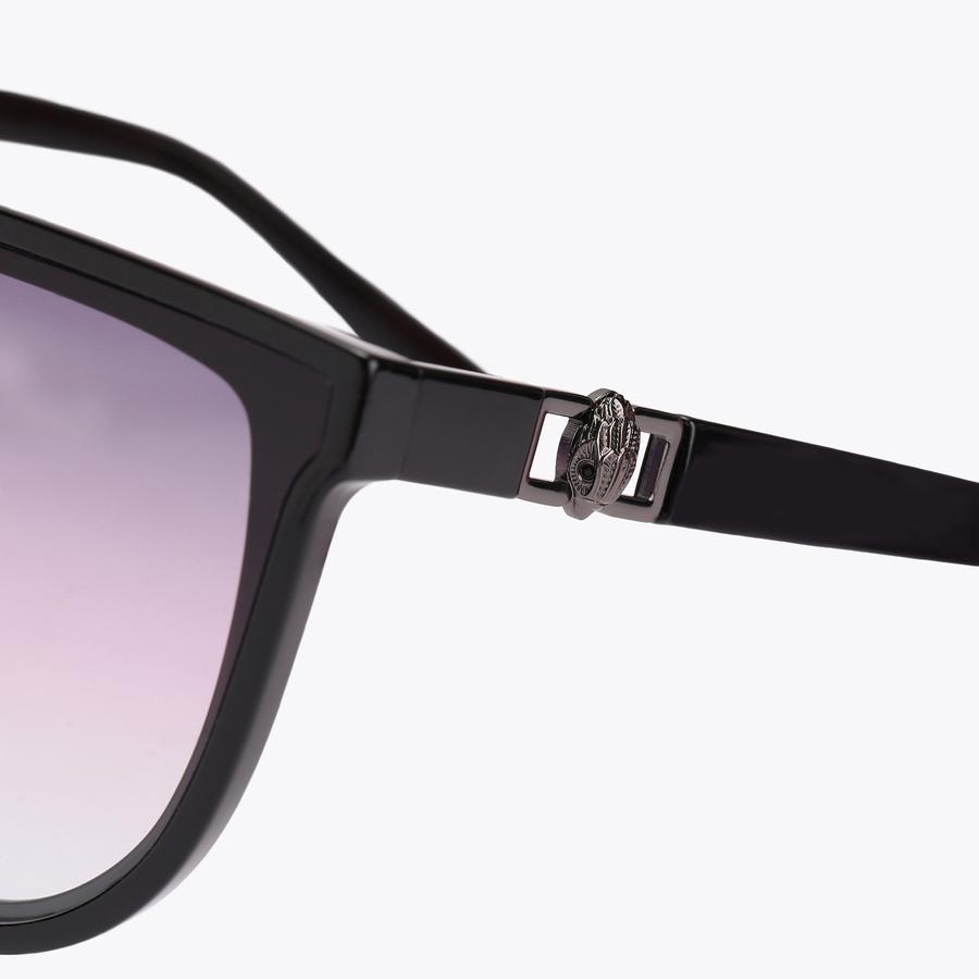 Regent Shield Black Gradient Sunglasses | Kurt Geiger