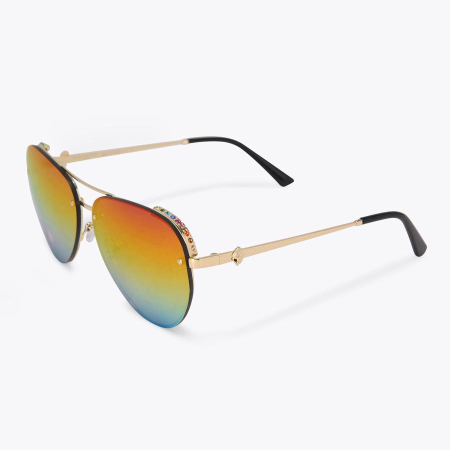 SHOREDITCH AVIATOR FL C Rainbow Aviator Sunglasses by KURT GEIGER