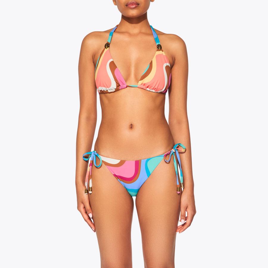KENSINGTON TRIANGLE TOP Rainbow Swirl Bikini Top by KURT