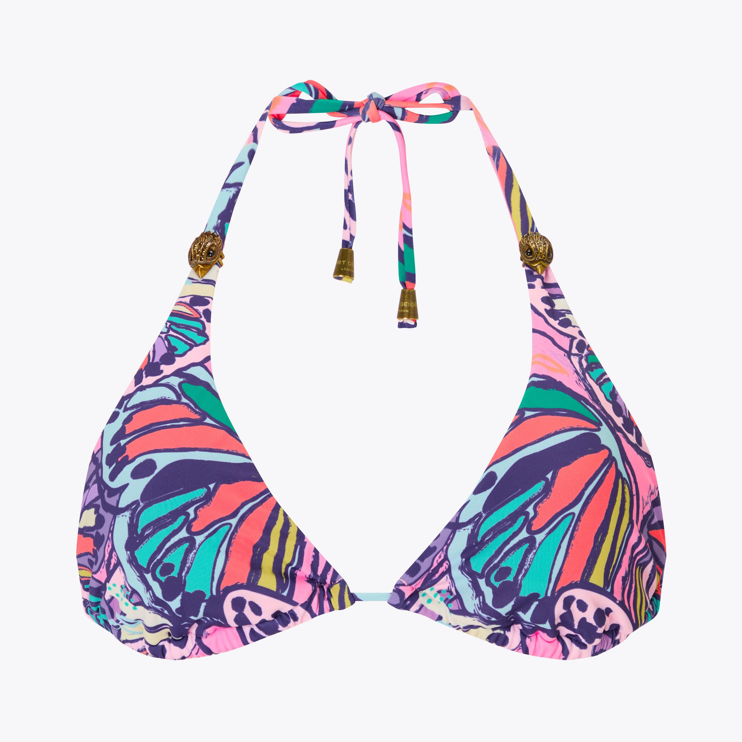 KENSINGTON TRIANGLE TOP Butterfly Lilac Bikini Top by Kurt Geiger