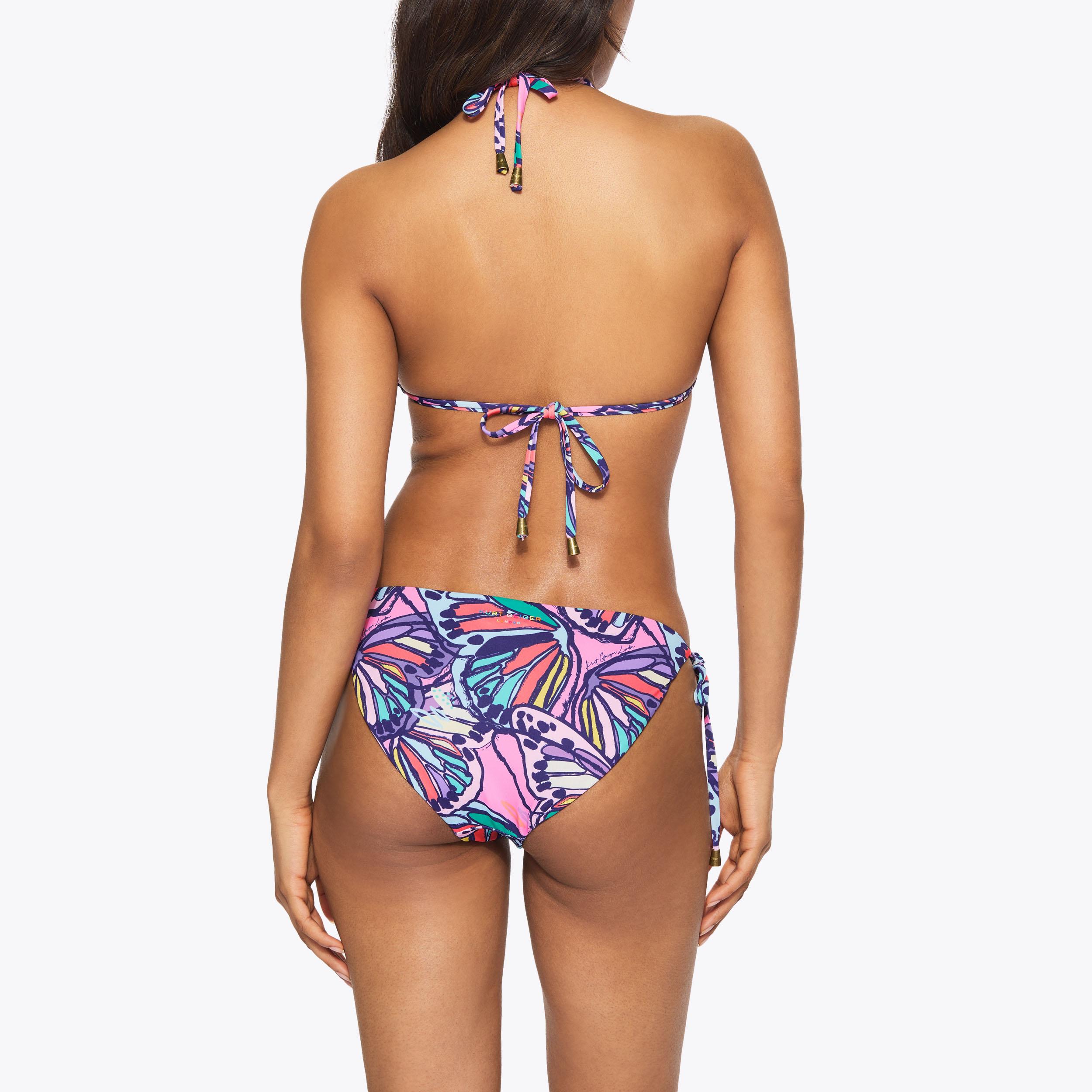 KENSINGTON TRIANGLE TOP Butterfly Lilac Bikini Top by Kurt Geiger