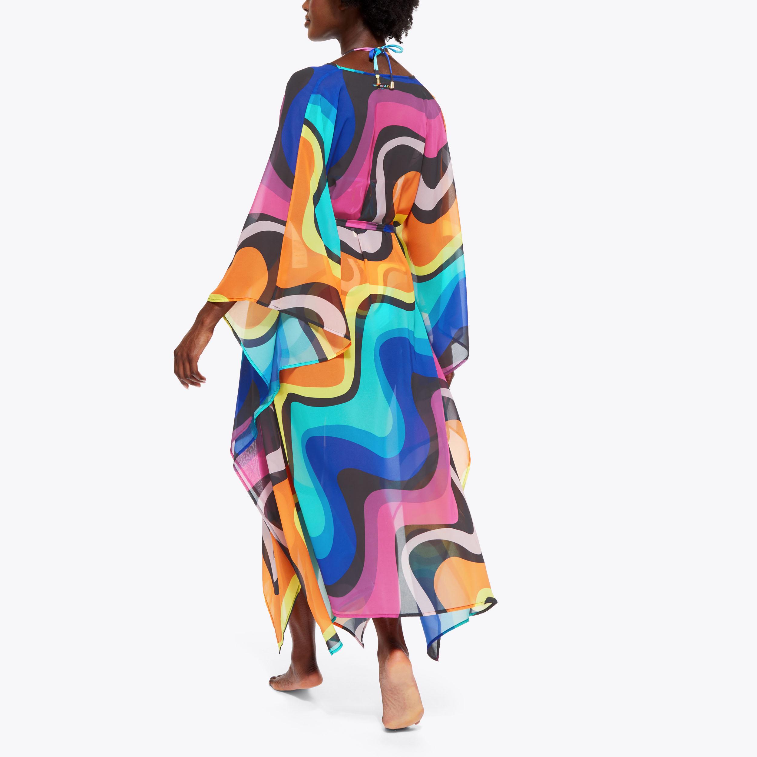 KENSINGTON KAFTAN Rainbow Swirl Kaftan by KURT GEIGER LONDON KENSINGTON KAFTAN Rainbow Swirl Kaftan by KURT GEIGER LONDON