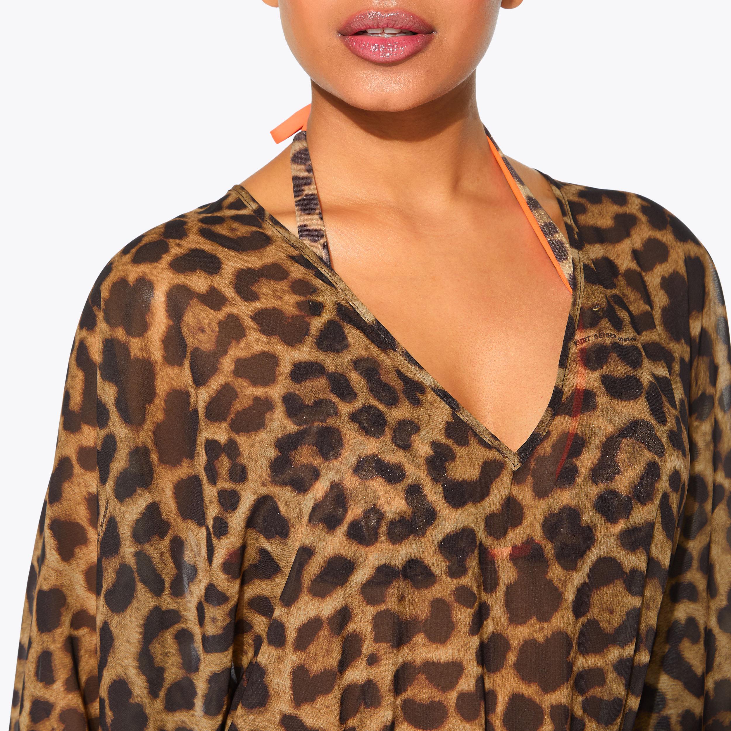 KENSINGTON KAFTAN Leopard Print Kaftan by KURT GEIGER LONDON