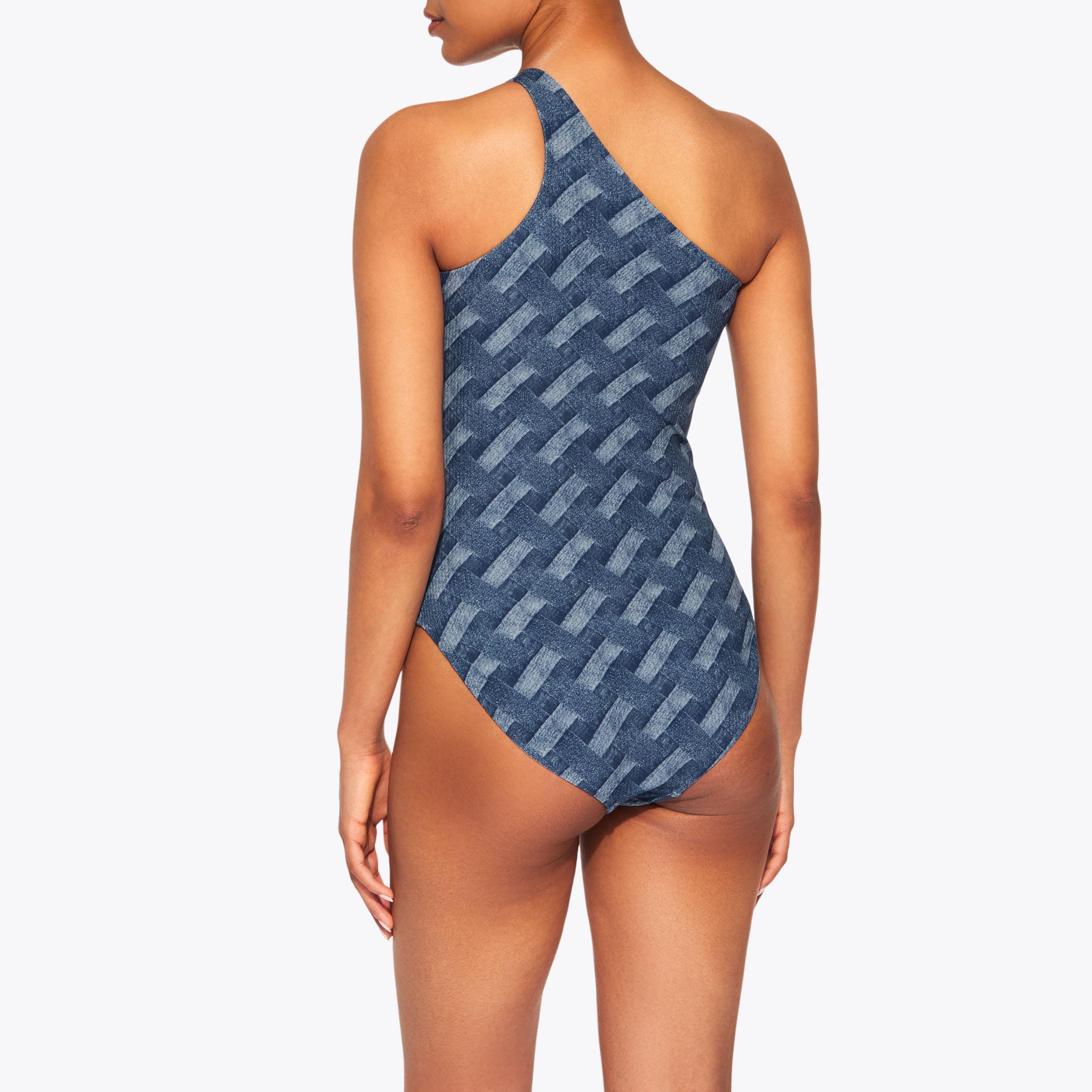 KENSINGTON SWIMSUIT Denim Bleached Effect Swimsuit by KURT KENSINGTON SWIMSUIT Denim Bleached Effect Swimsuit by KURT