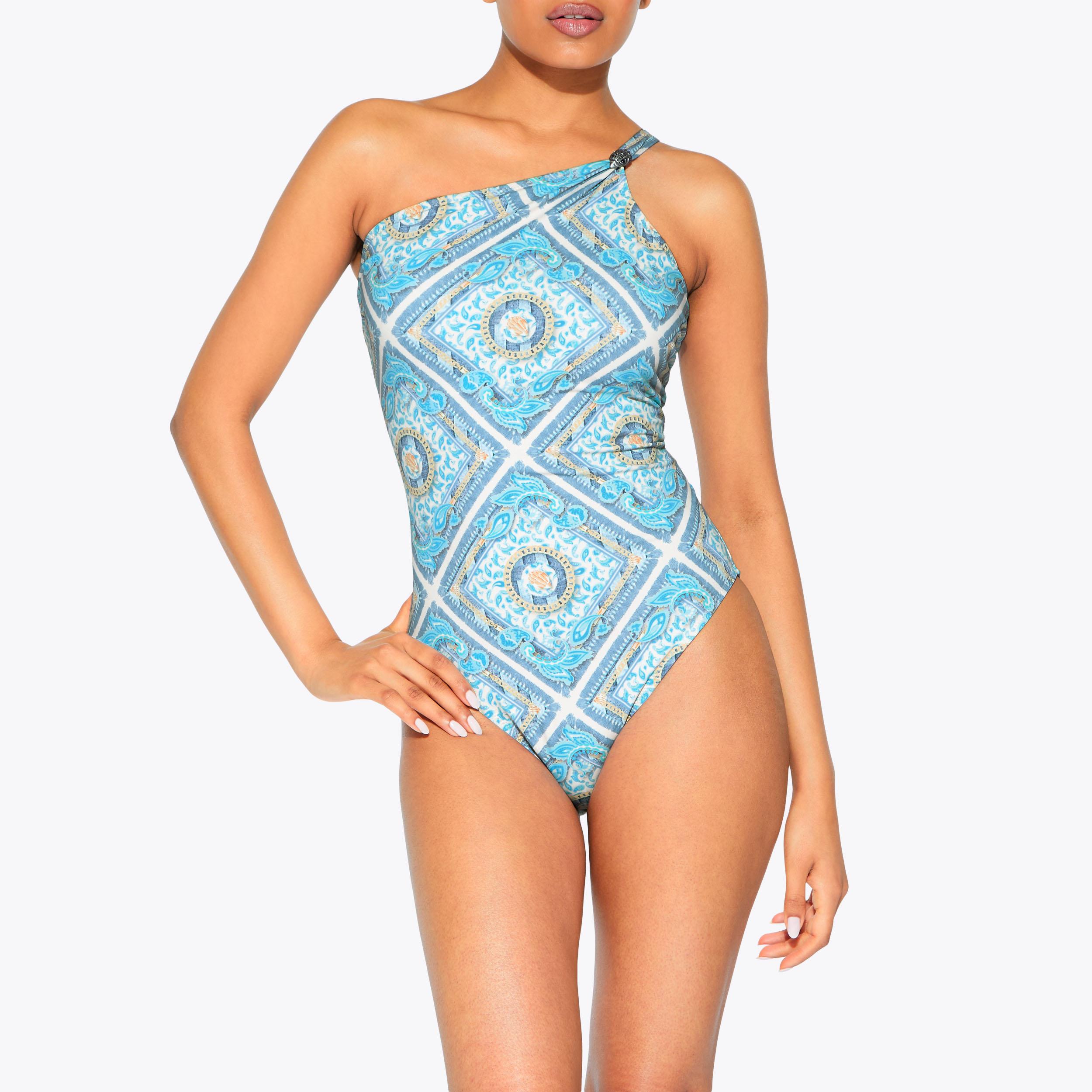 ワンピース miyako18 One-piece swimsuit with V-neck and sequins Multicoloured