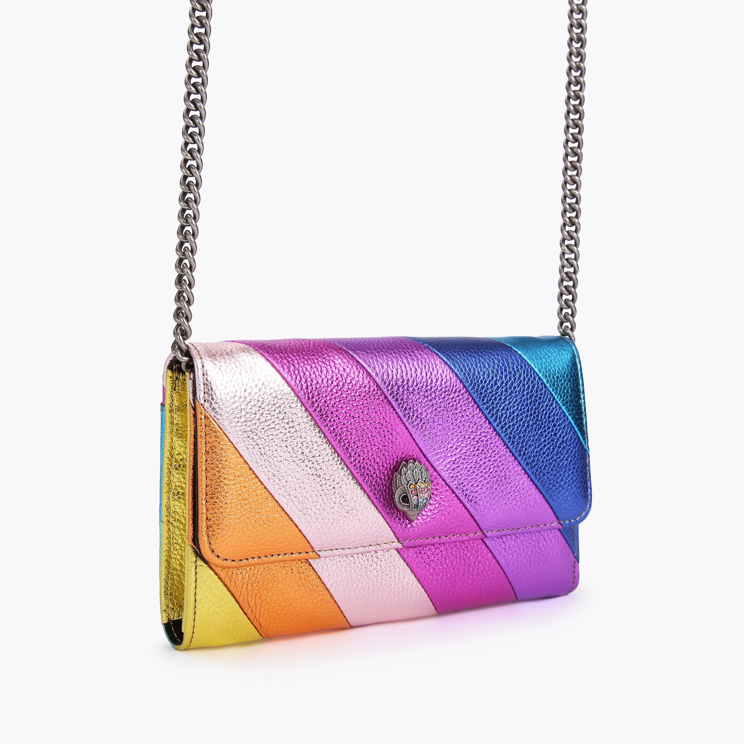 Rainbow chain purse on sale