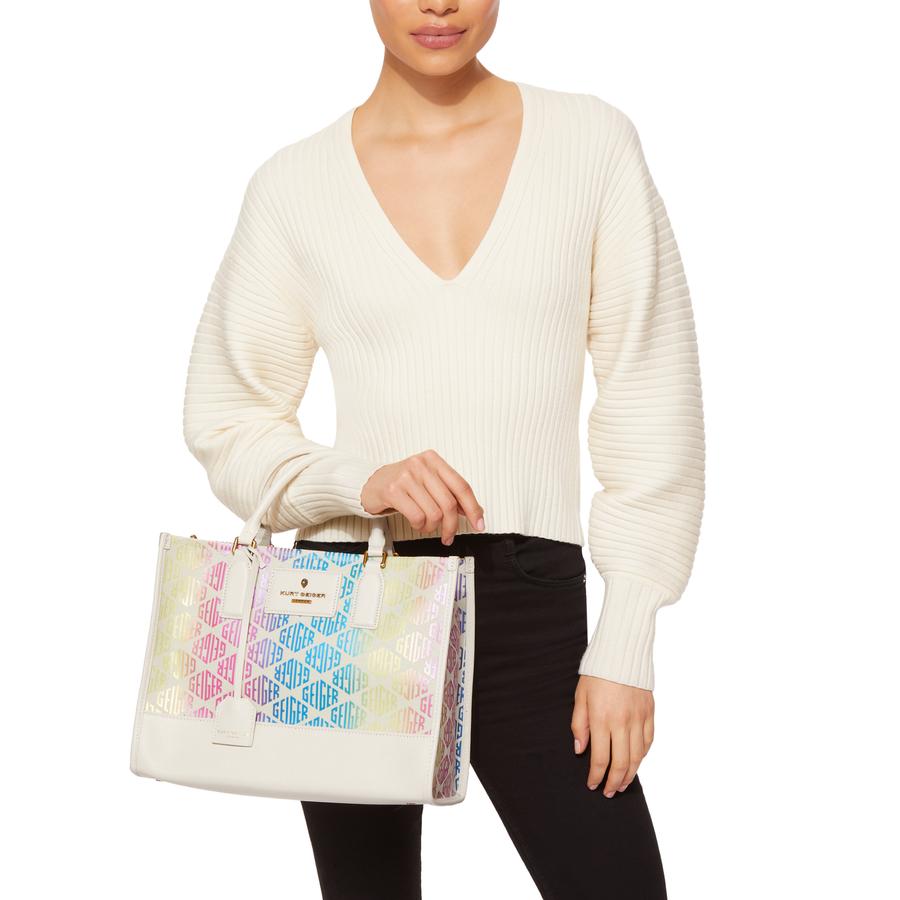 KGL CHISWICK TOTE White Tote Bag by Kurt Geiger London