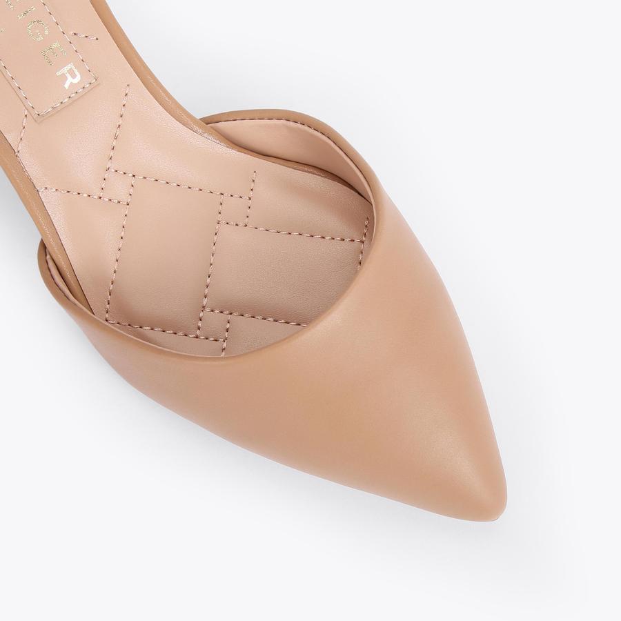 Escarpins Courts Kurt Geiger ESTRELLA 2 – Talons Hauts Beige Nude, Taille UK 5