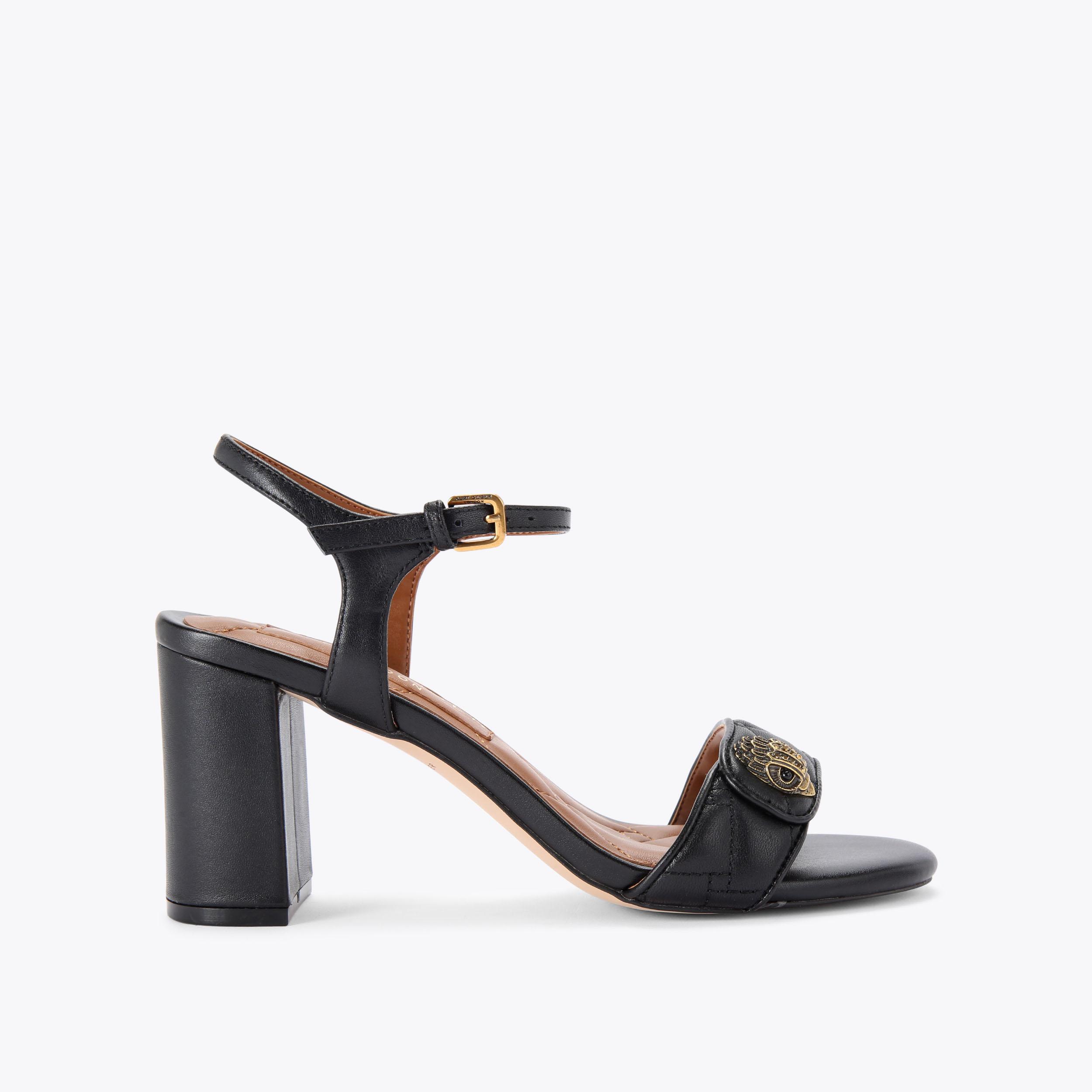 KENSINGTON LANGLEY beige block heels by KURT GEIGER LONDON