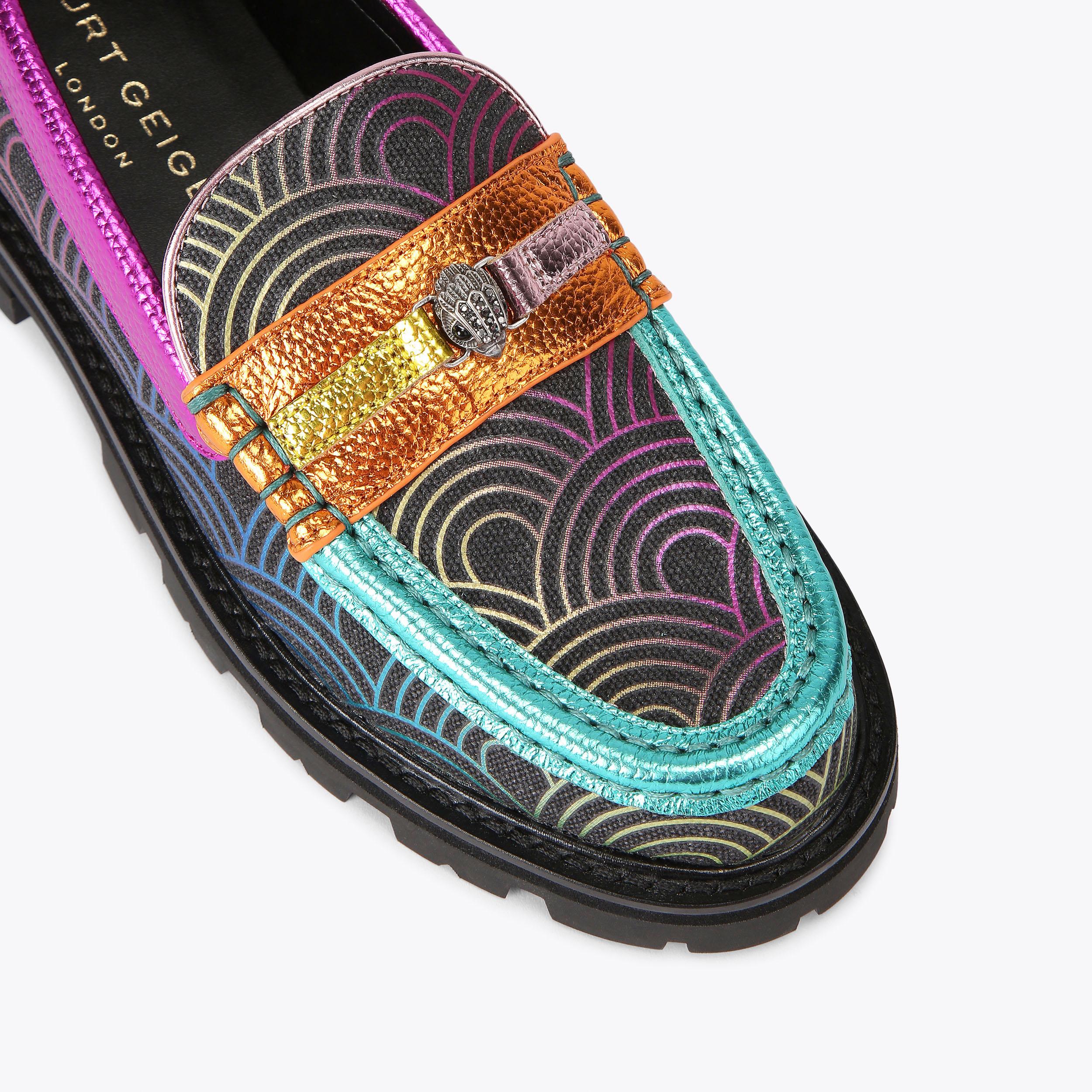 SOUTHBANK LOAFER Black Canvas Slip On Loafer by KURT GEIGER
