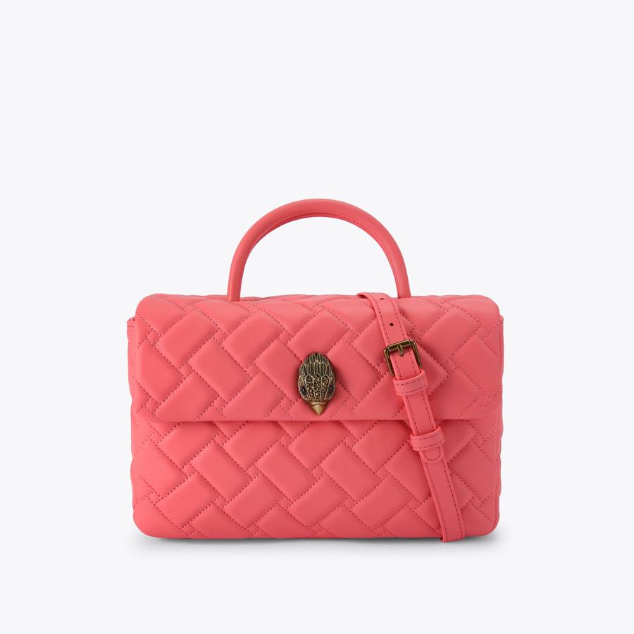 ハンドバッグ PINK LEATHER TOP HANDLE BAG GUCCI Sylvie Medium Web Smooth Leather Top Handle Shoulder