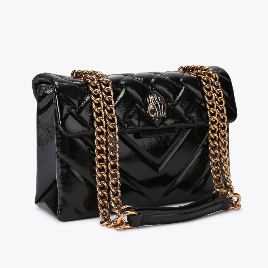 Gold Faux Patent Leather Clutch outlet