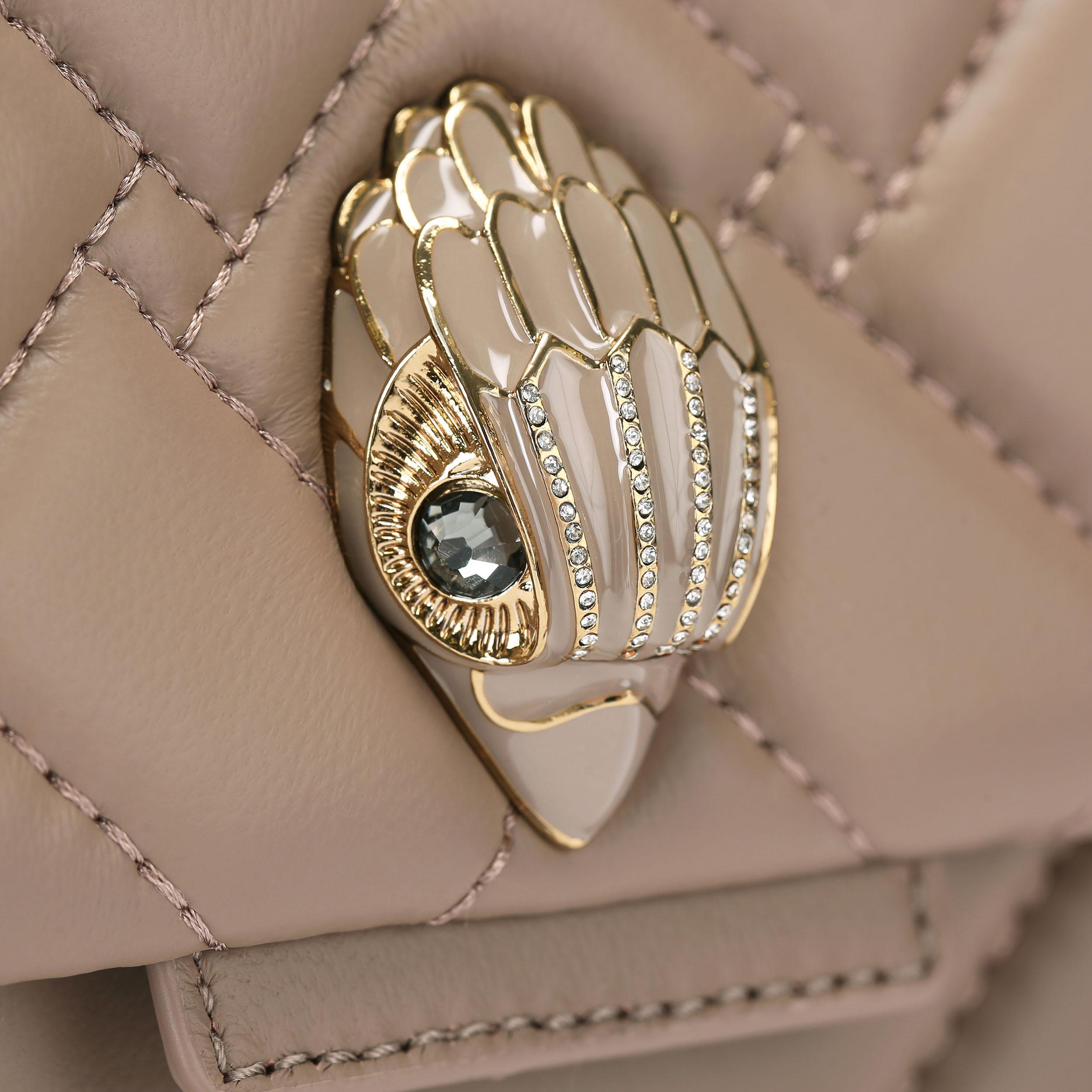 KENSINGTON BAG E Mushroom Shoulder Purse by KURT GEIGER LONDON