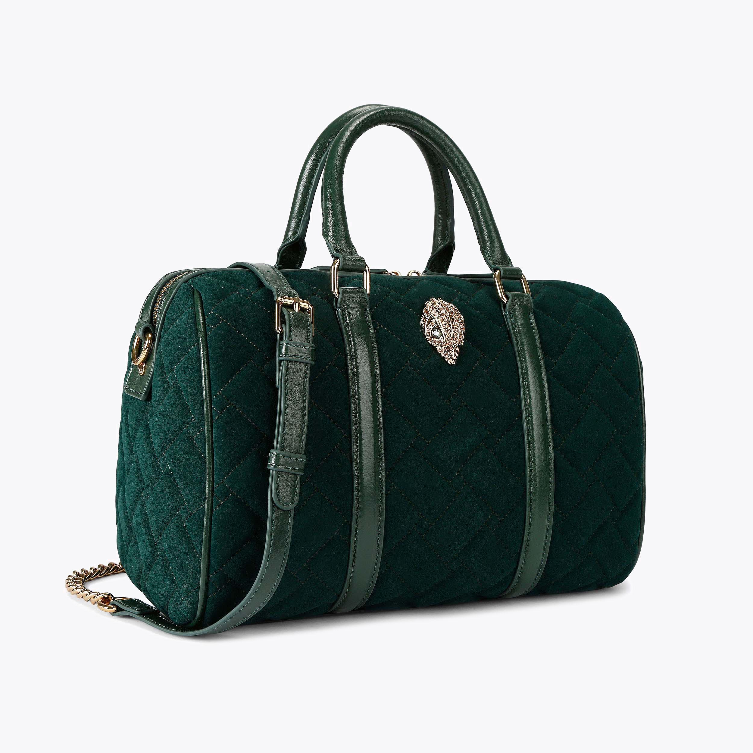 【NEUE】SUEDE BOSTON BAG kensington-boston-dark-green-