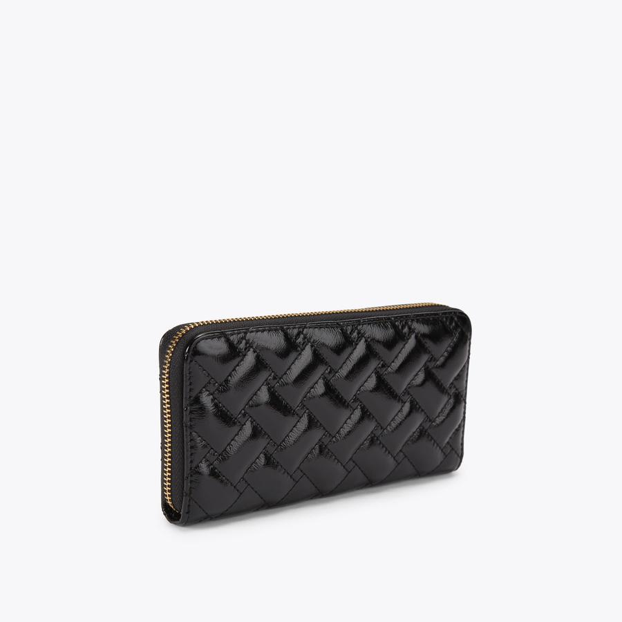 KENSINGTON ZIP AROUND E Black Zip Around Wallet by KURT