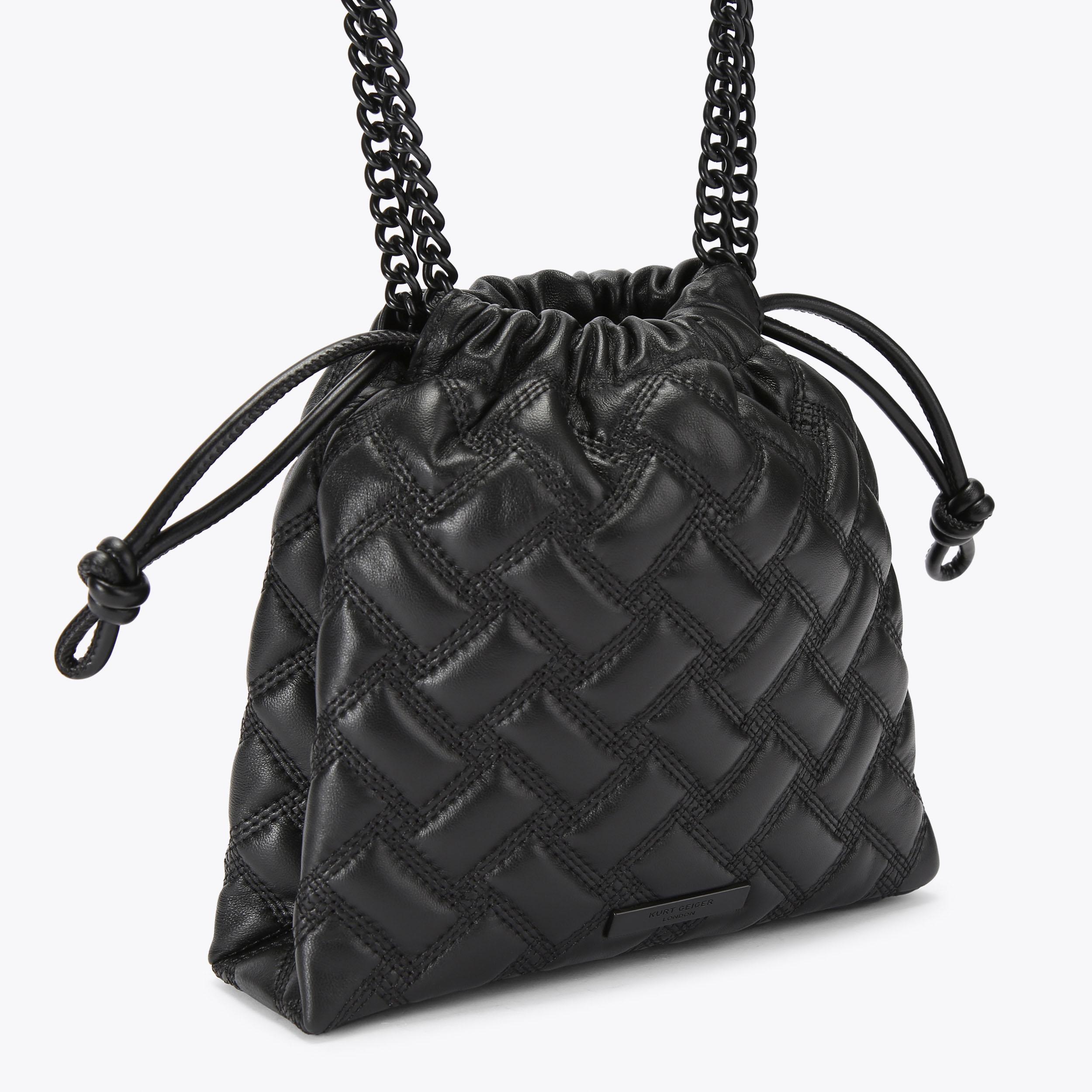 Drawstring bag／black AGORA Stealth Drawstring Bag