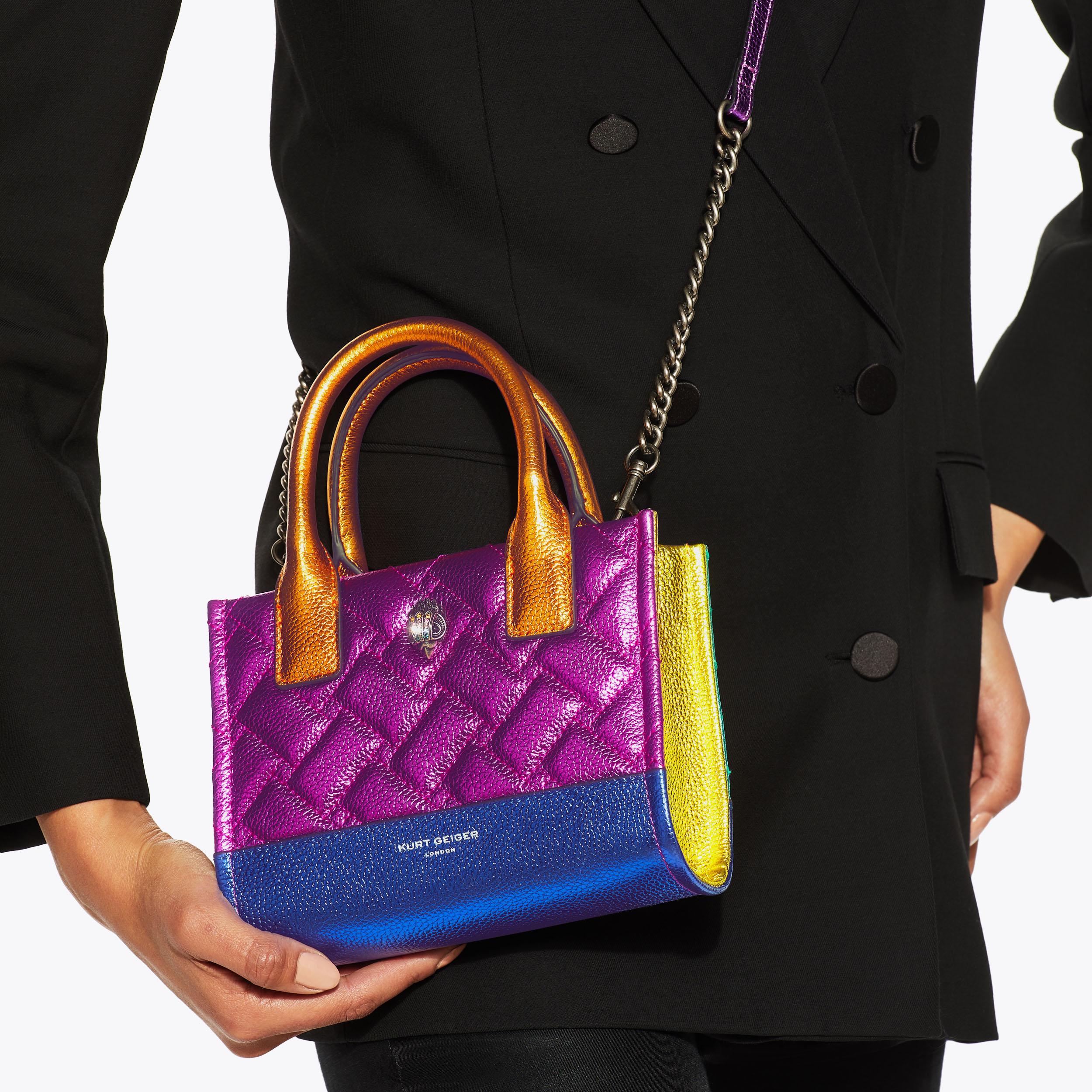 XS KENSINGTON SQ TOTE Rainbow Micro Tote by KURT GEIGER LONDON