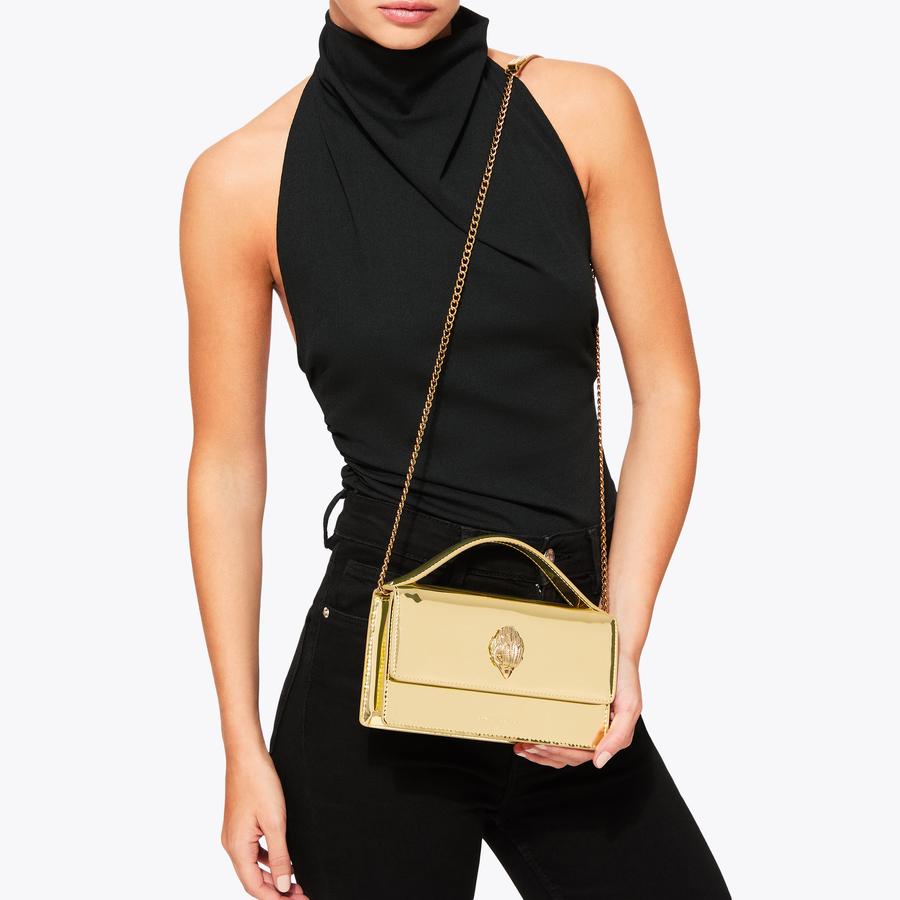 Gold ring handle bag hotsell