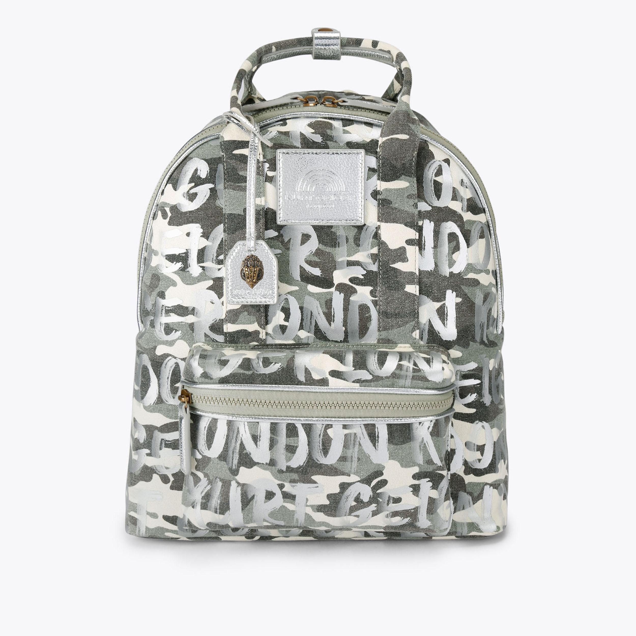 NEW Kurt Geiger London Large Emma Leather Backpack VINYL SOUTHBANK LG BCKPCK Pastel Rainbow Vinyl Backpack by  main image 2
